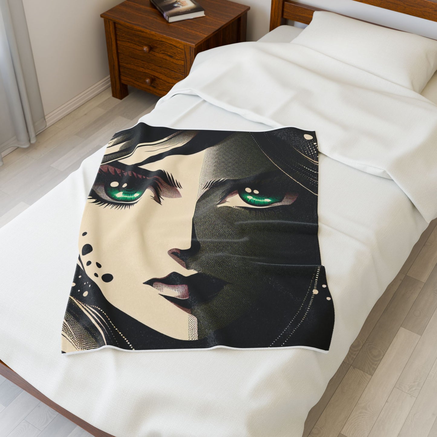 Mystique in Contrast - Plush Blanket