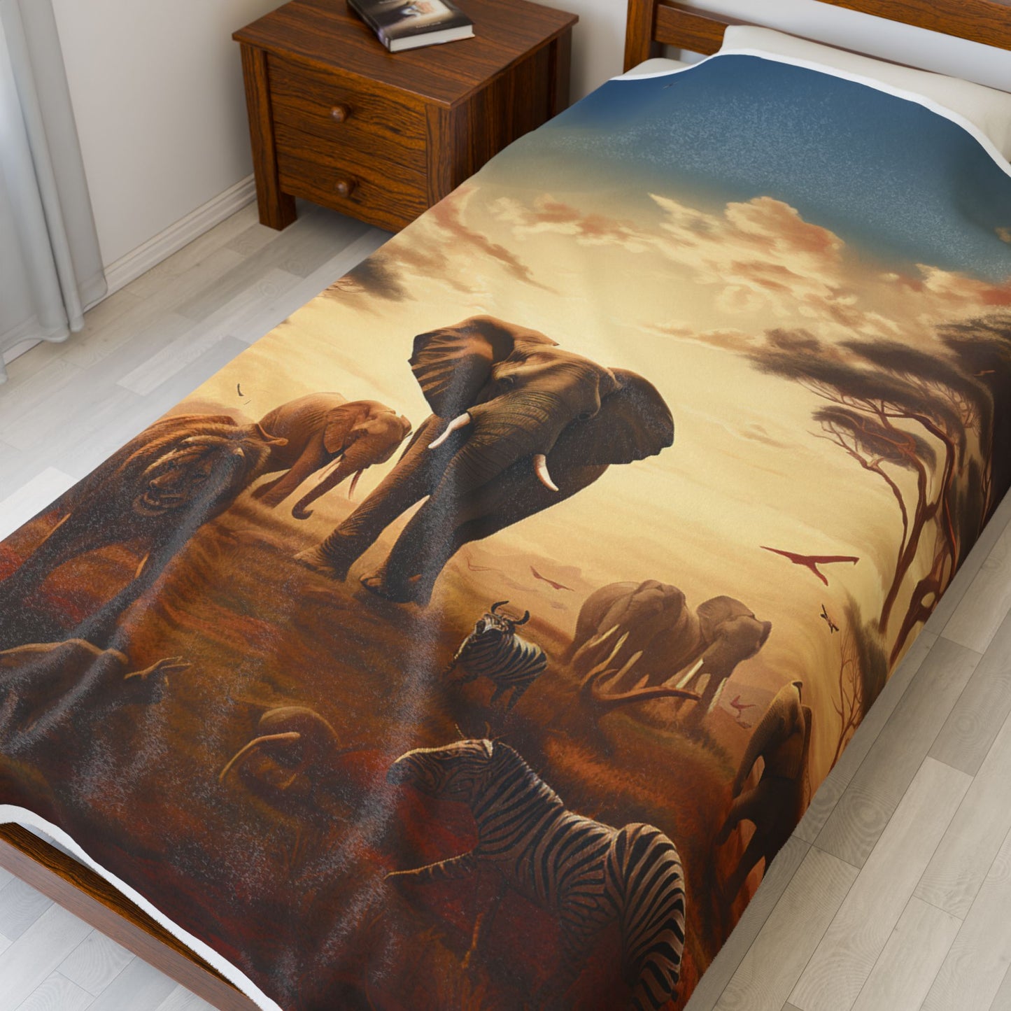 Savanna Sojourn- Plush Blanket