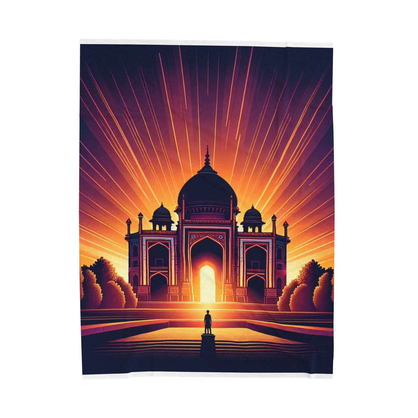 Radiance of the Grand Structure - Plush Blanket