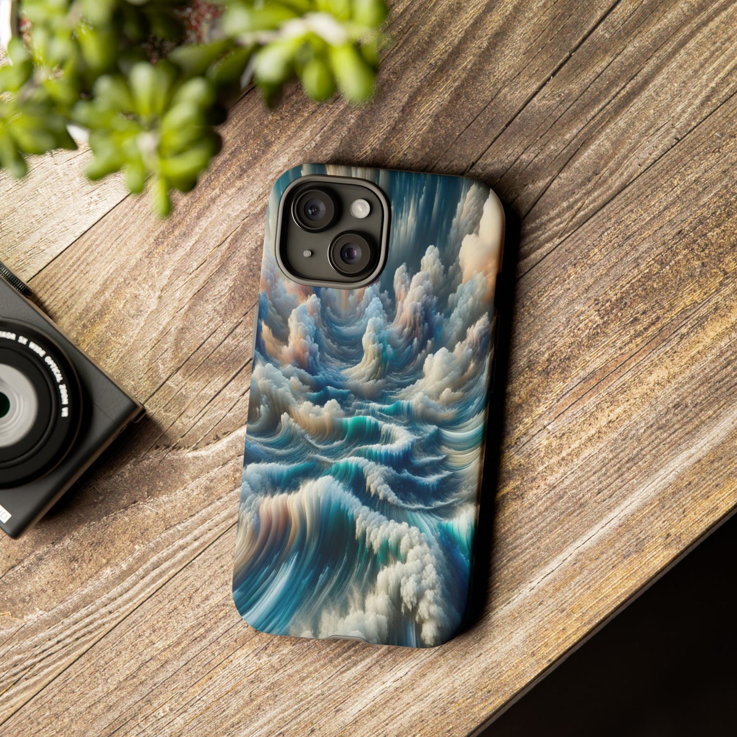 Waves of Clouded Light - Phone Case