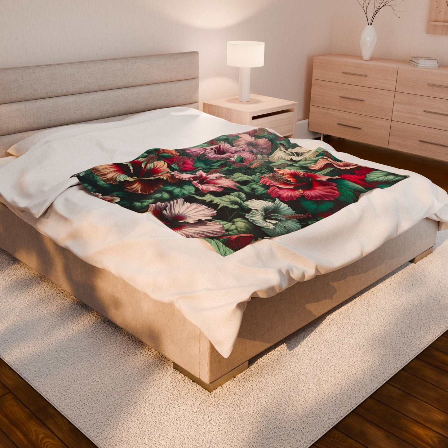Floral Abundance - Plush Blanket