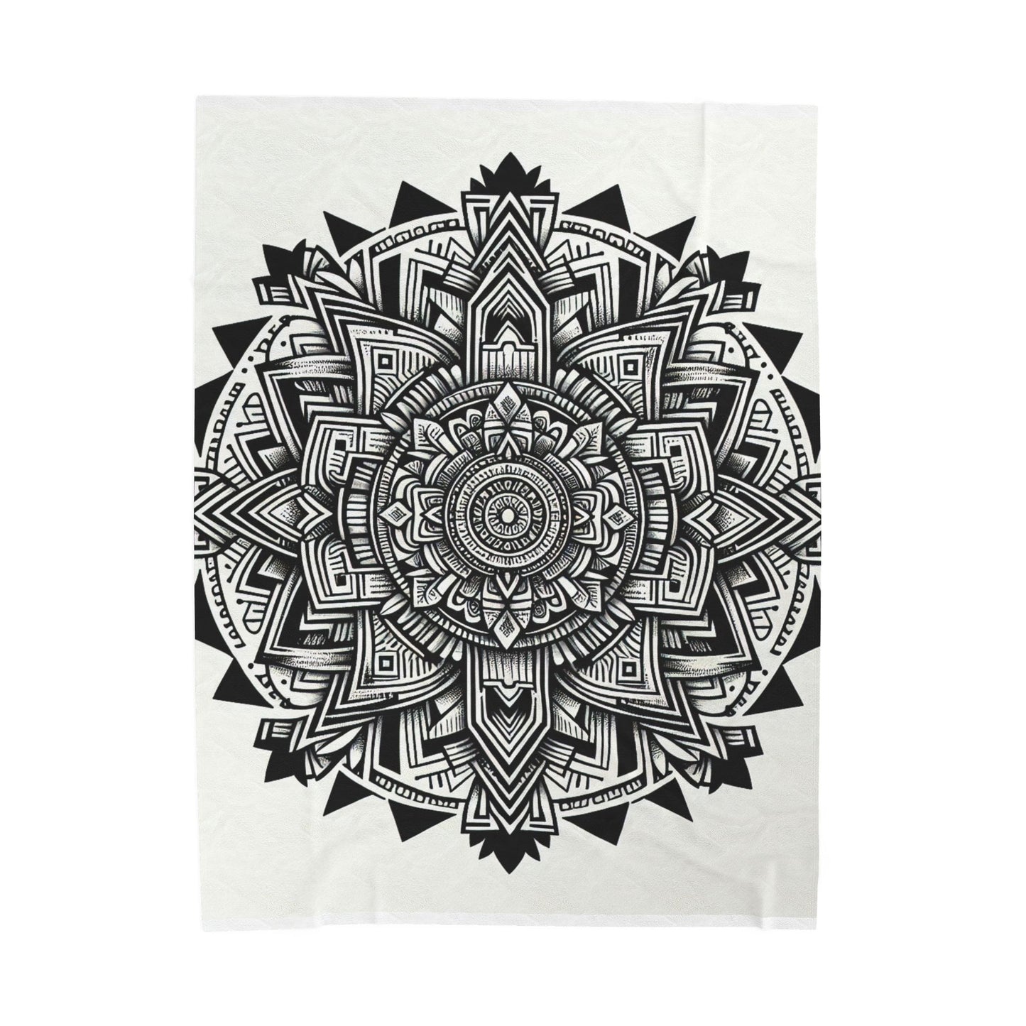 Intricate Zen Mandala- Plush Blanket