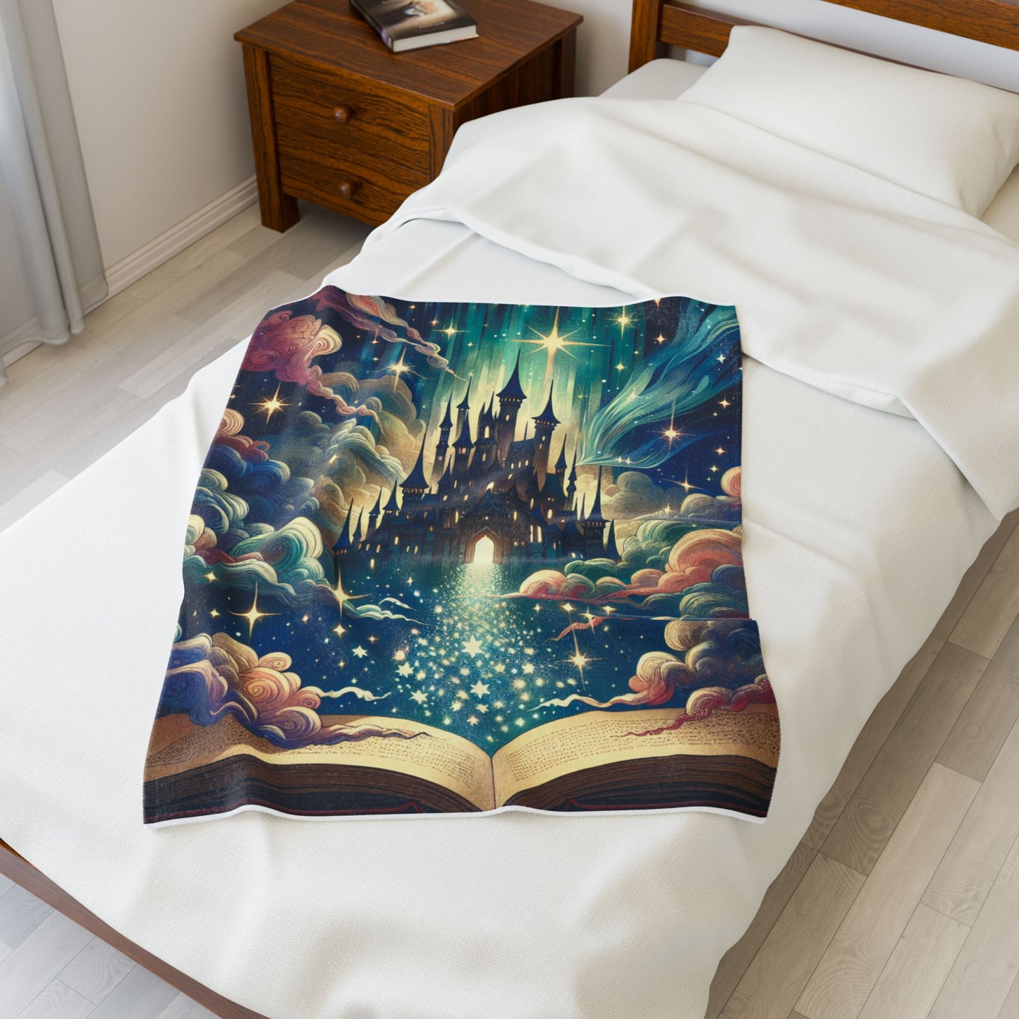 Enchanted Nightfall Tales - Plush Blanket
