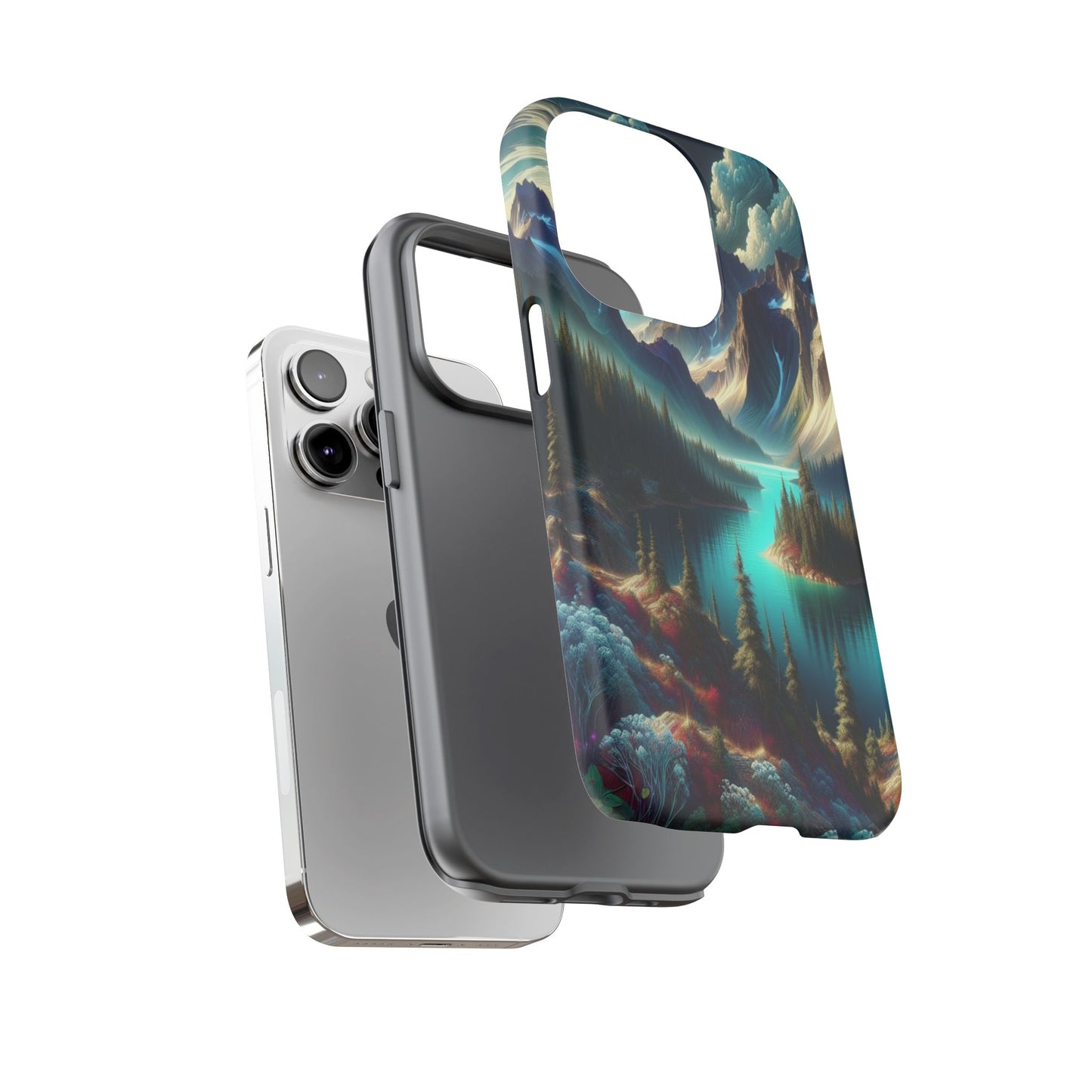 Custom ProtectiveMajestic Peaks and Tranquil WatersIphone Case Compatible With Iphone 16 15 14 - Phone Cover