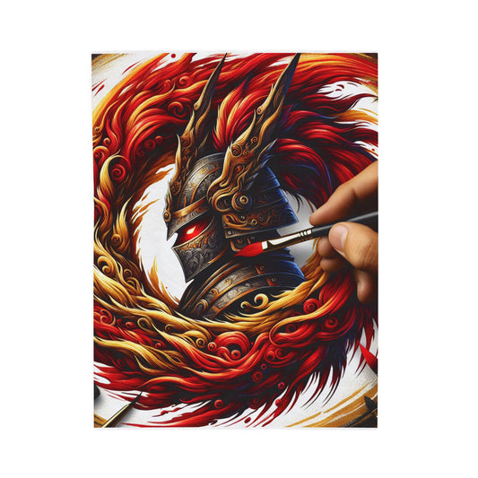 Knight's Fiery Creation - Plush Blanket