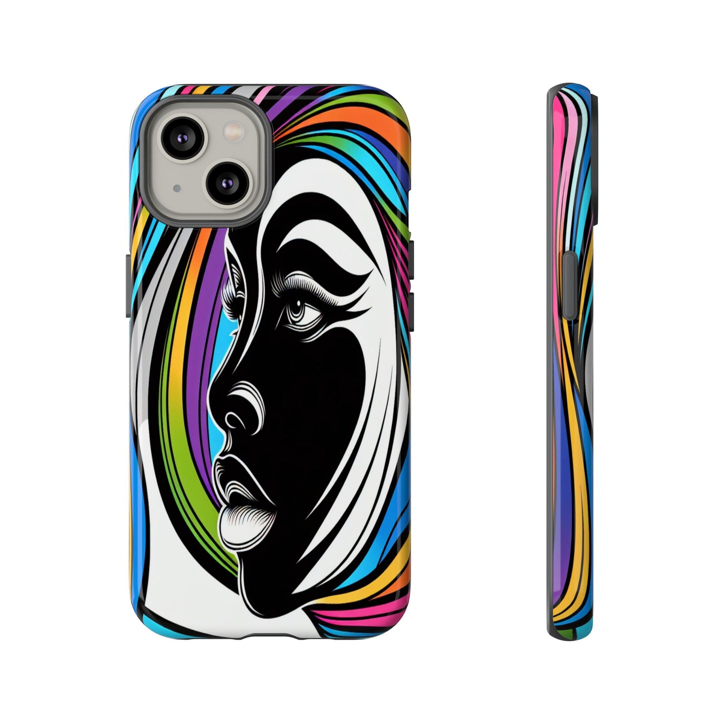 Colorful Portrait Fusion - Phone Case