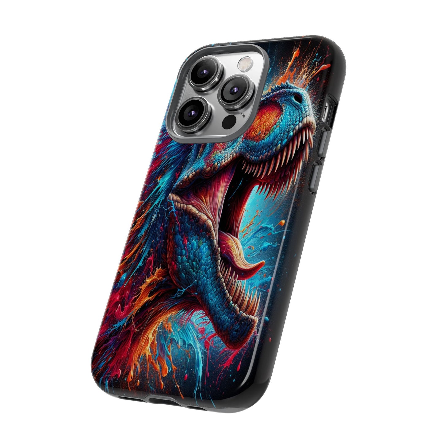 Colorburst Dinosaur Roar - Phone Case