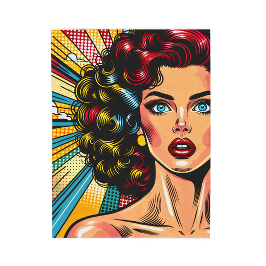 Retro Pop Diva- Plush Blanket