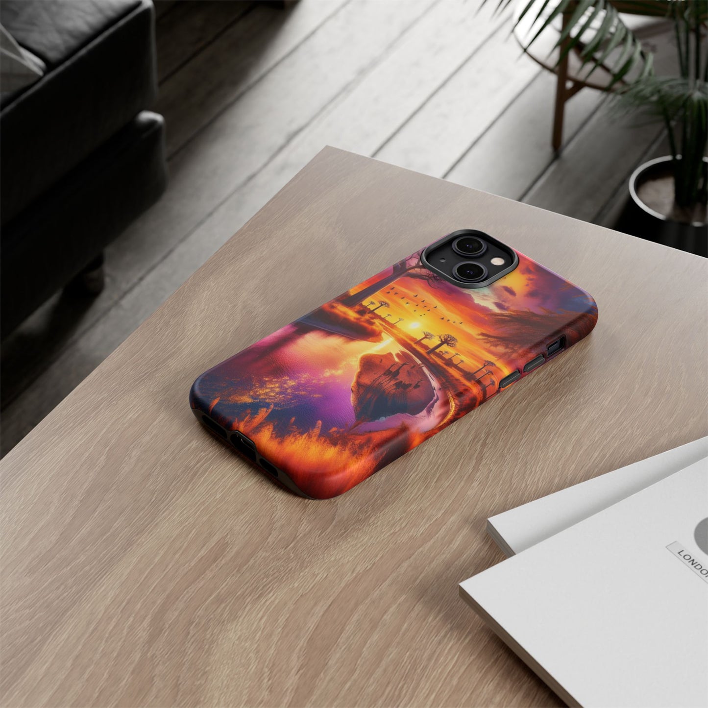 Journey Through Radiant Savannah - Phone Case