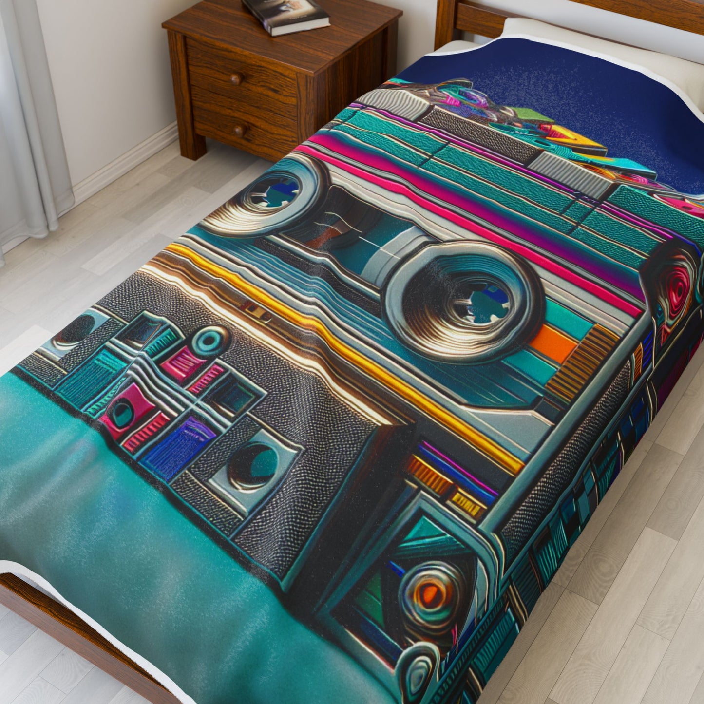 Retro Audio Tape Revival- Plush Blanket