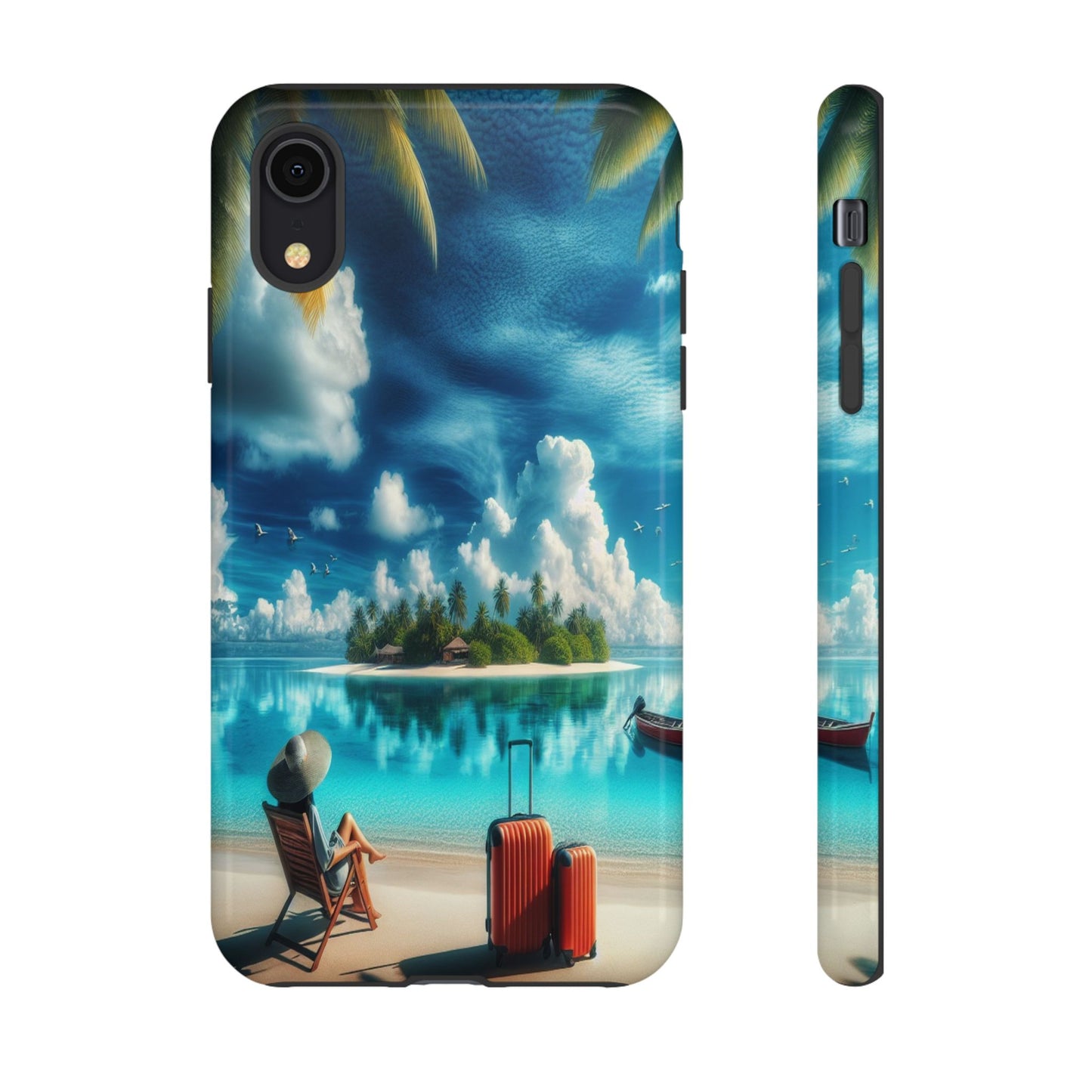 Custom ProtectiveIsland Escape in ParadiseIphone Case Compatible With Iphone 16 15 14 - Phone Cover