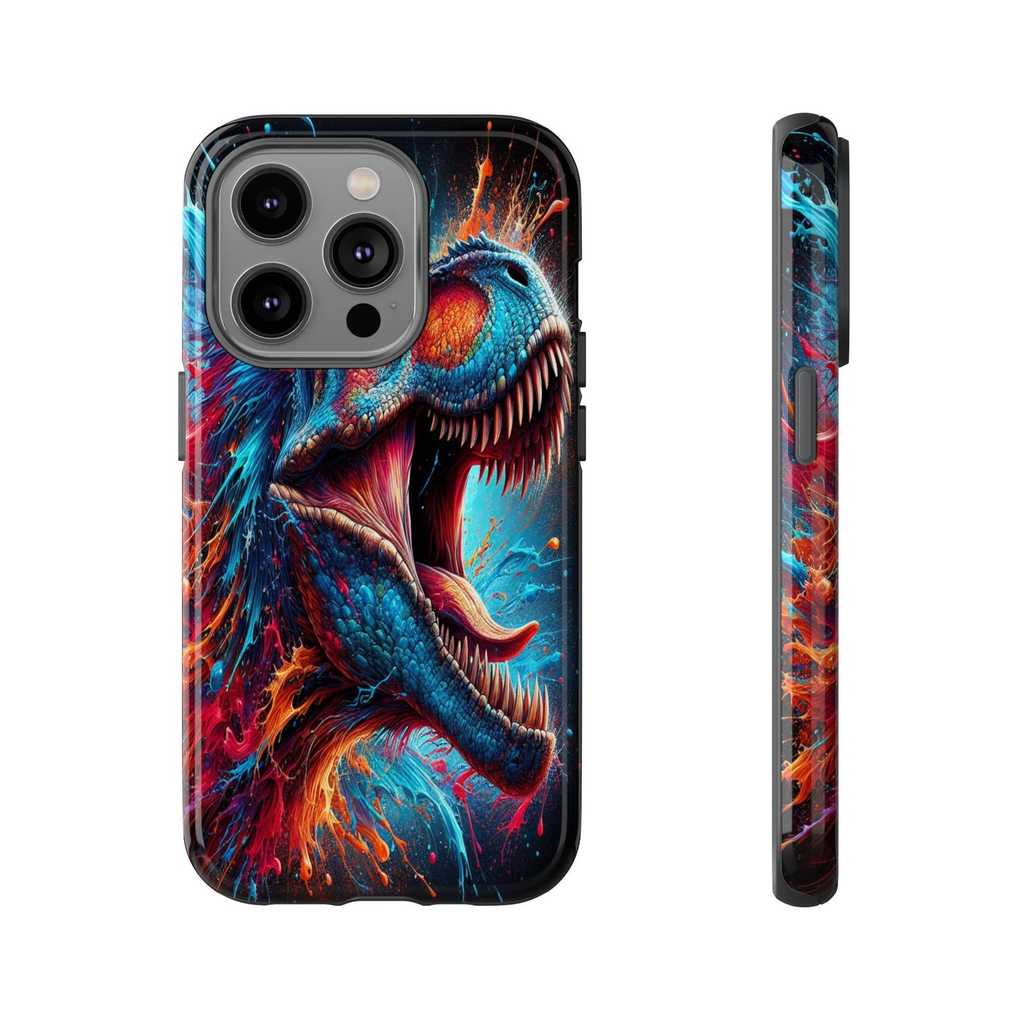 Colorburst Dinosaur Roar - Phone Case