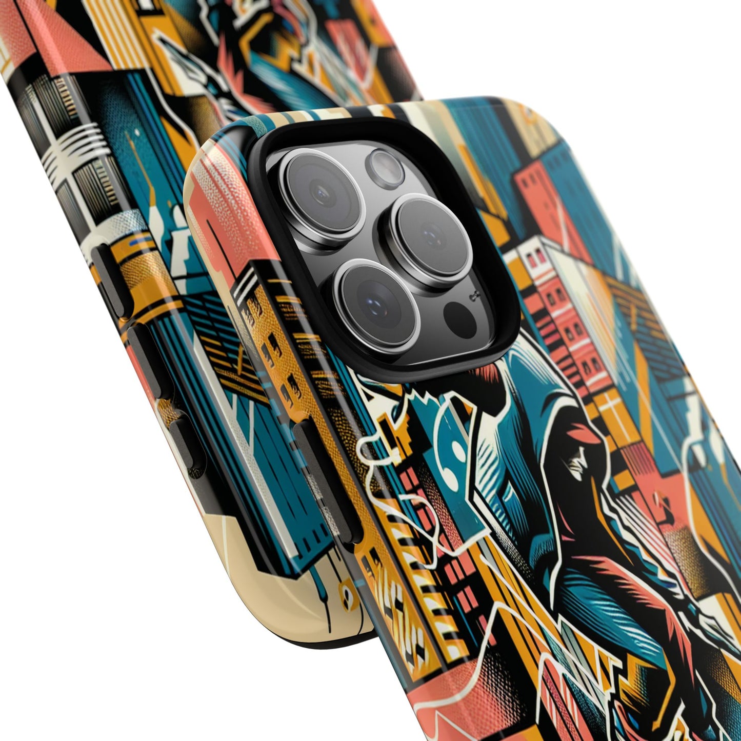 Skater in the Cityscape - Phone Case