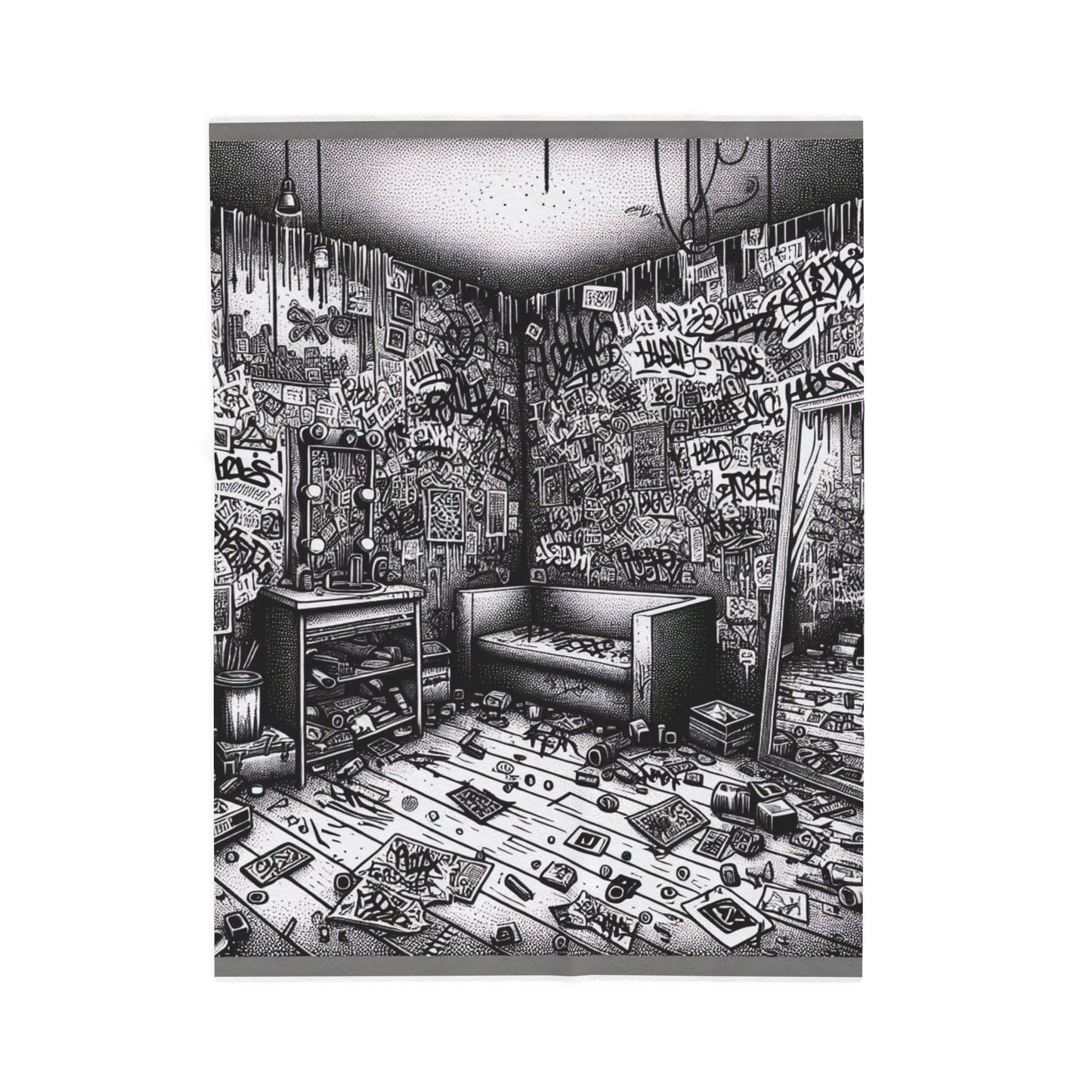 Graffiti Sanctuary - Plush Blanket