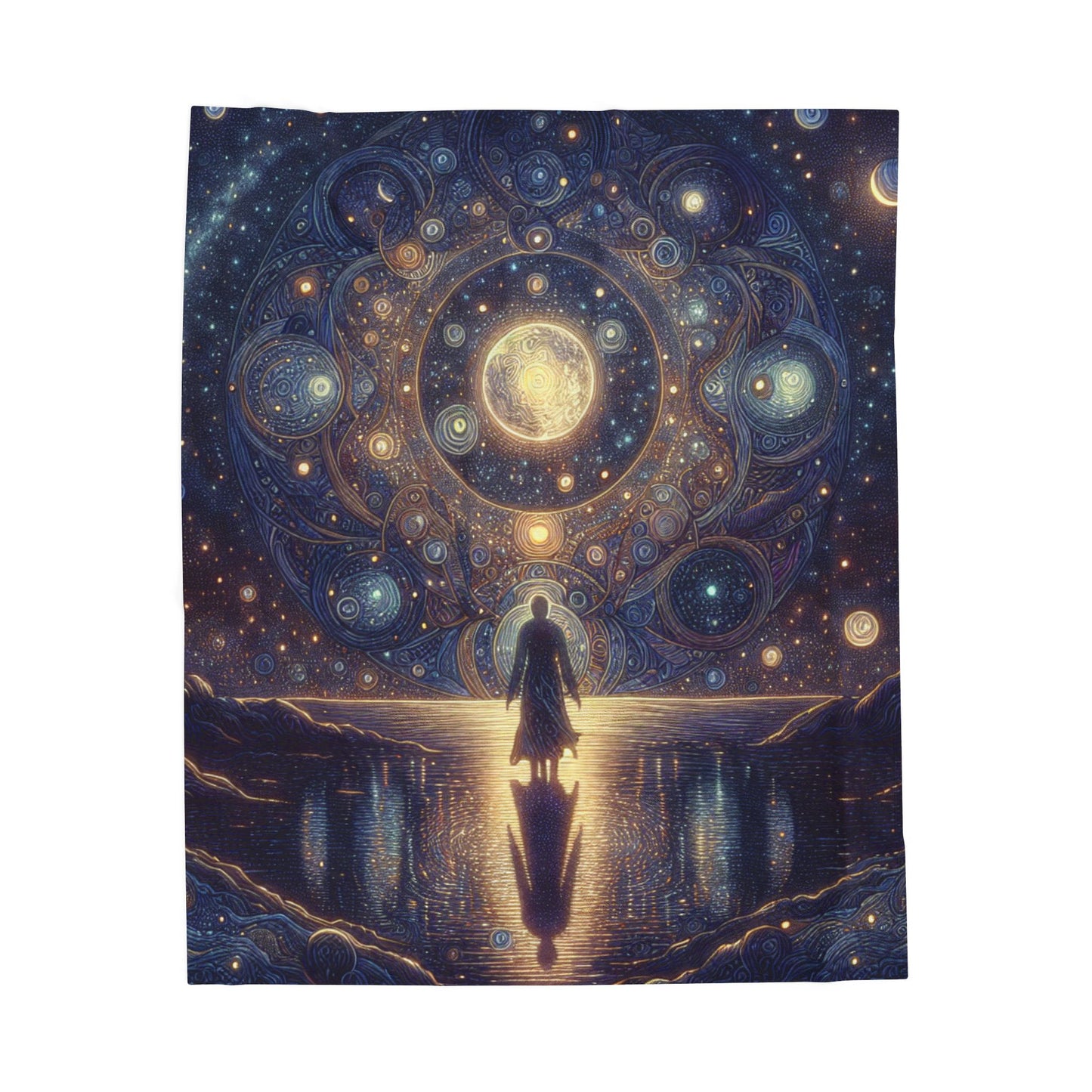 Celestial Wonders Unveiled - Plush Blanket