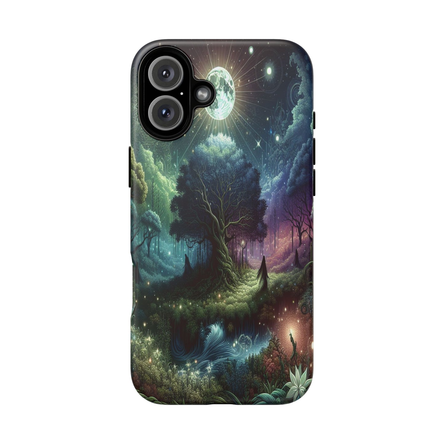 Luminous Forest Nightscape - Phone Case