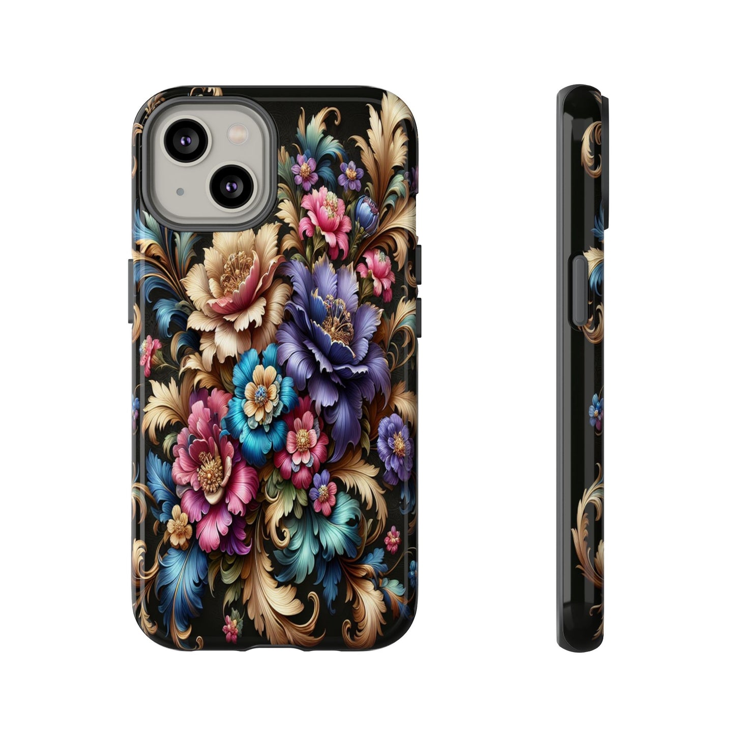 Custom ProtectiveFloral RadianceIphone Case Compatible With Iphone 16 15 14 - Phone Cover