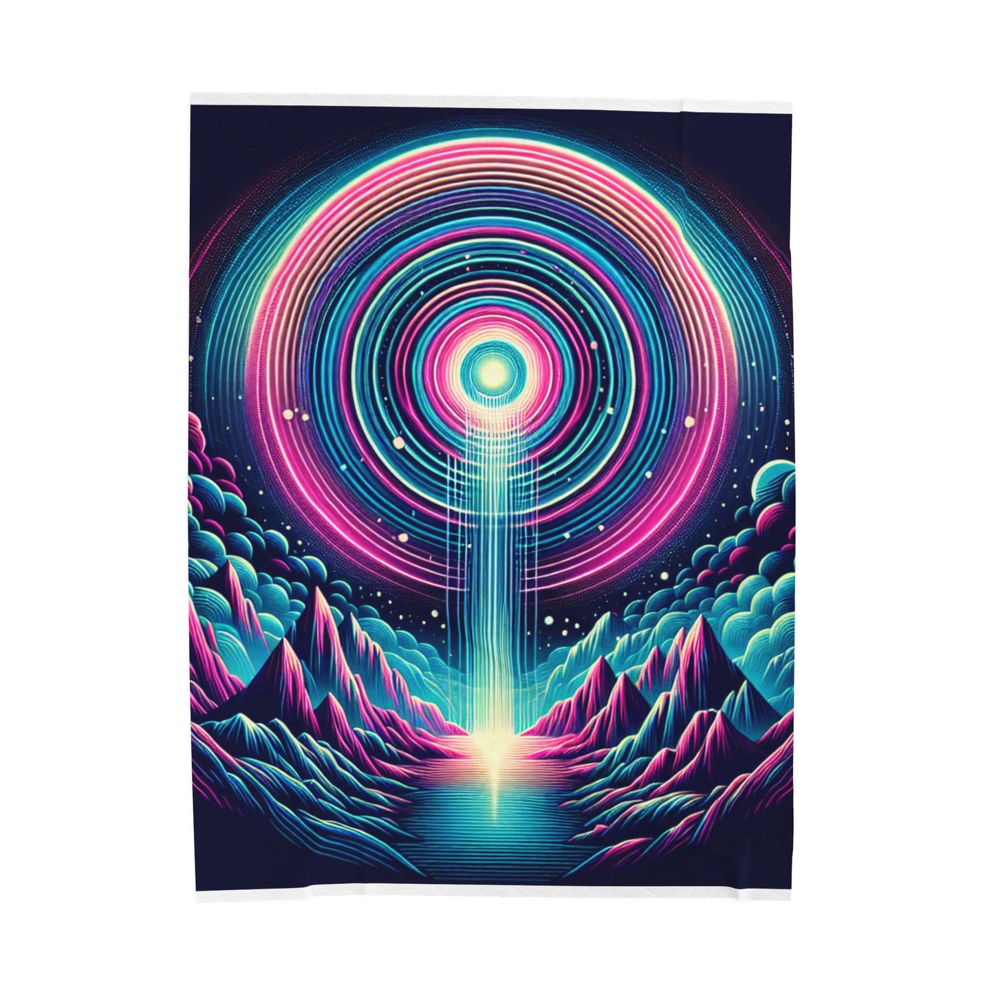 Radiant Cosmos Unveiled - Plush Blanket