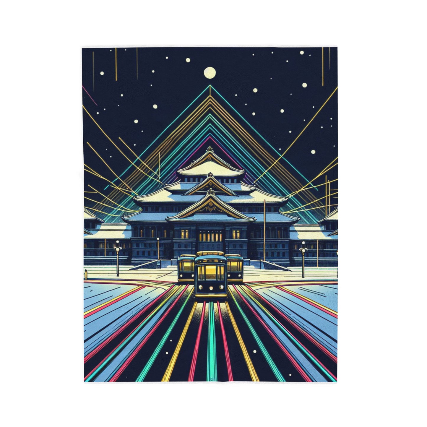 Palace of Light and Snowflakes - Plush Blanket
