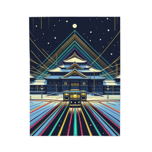 Palace of Light and Snowflakes - Plush Blanket