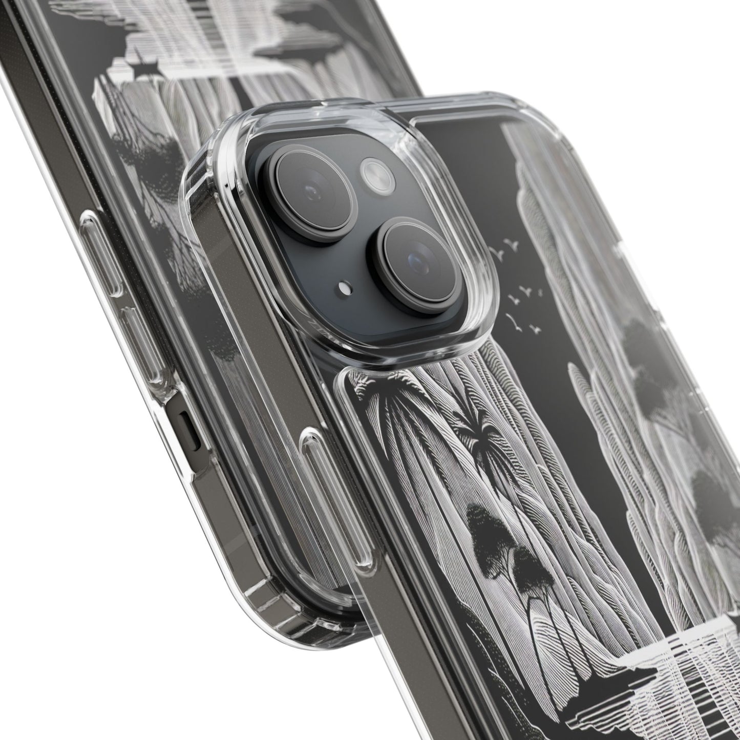 Transparent Journey Through the Cliffs Iphone Case Compatible With Iphone 16 15 14 - Clear Phone Cover