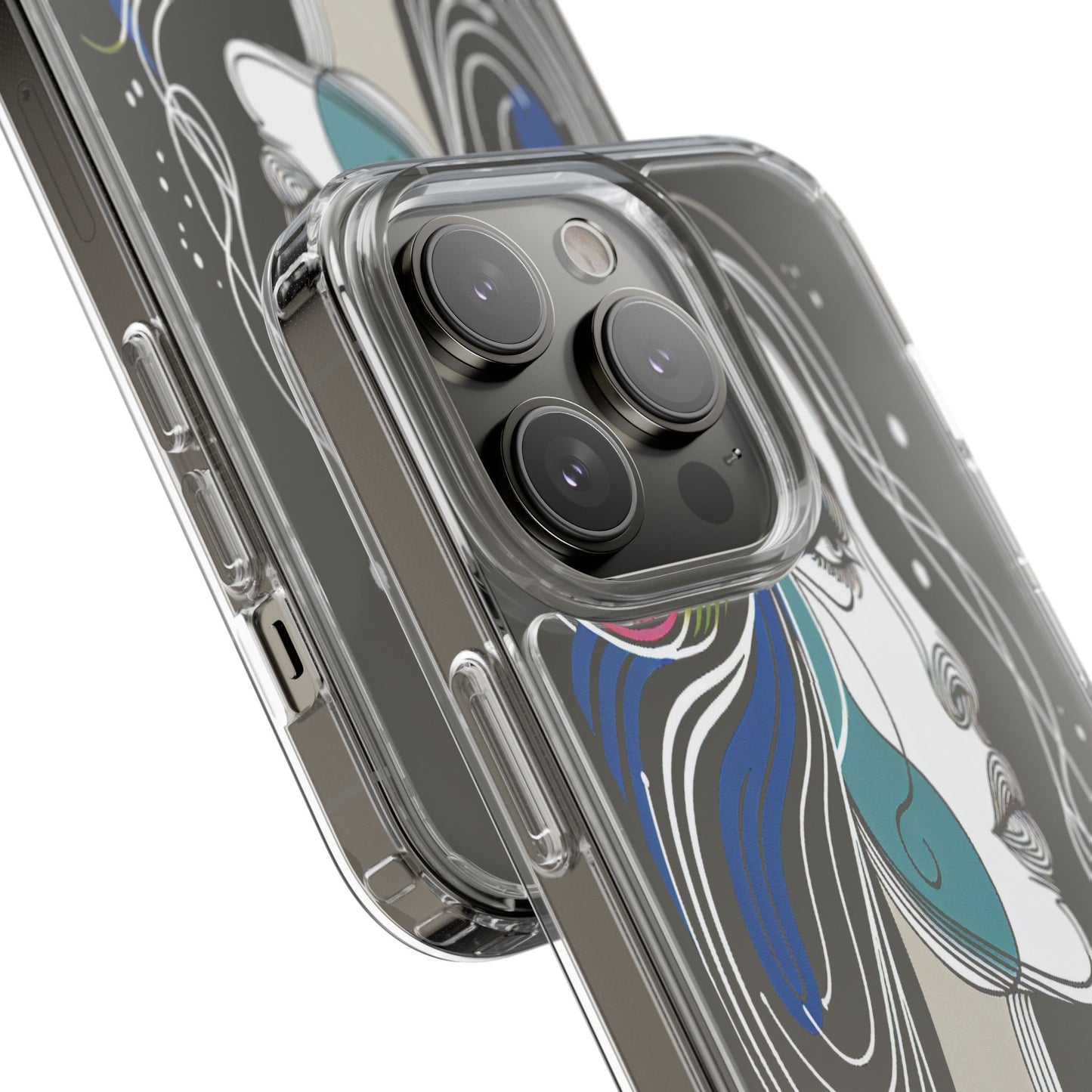 Transparent Portrait of Imagination Iphone Case Compatible With Iphone 16 15 14 - Clear Phone Cover