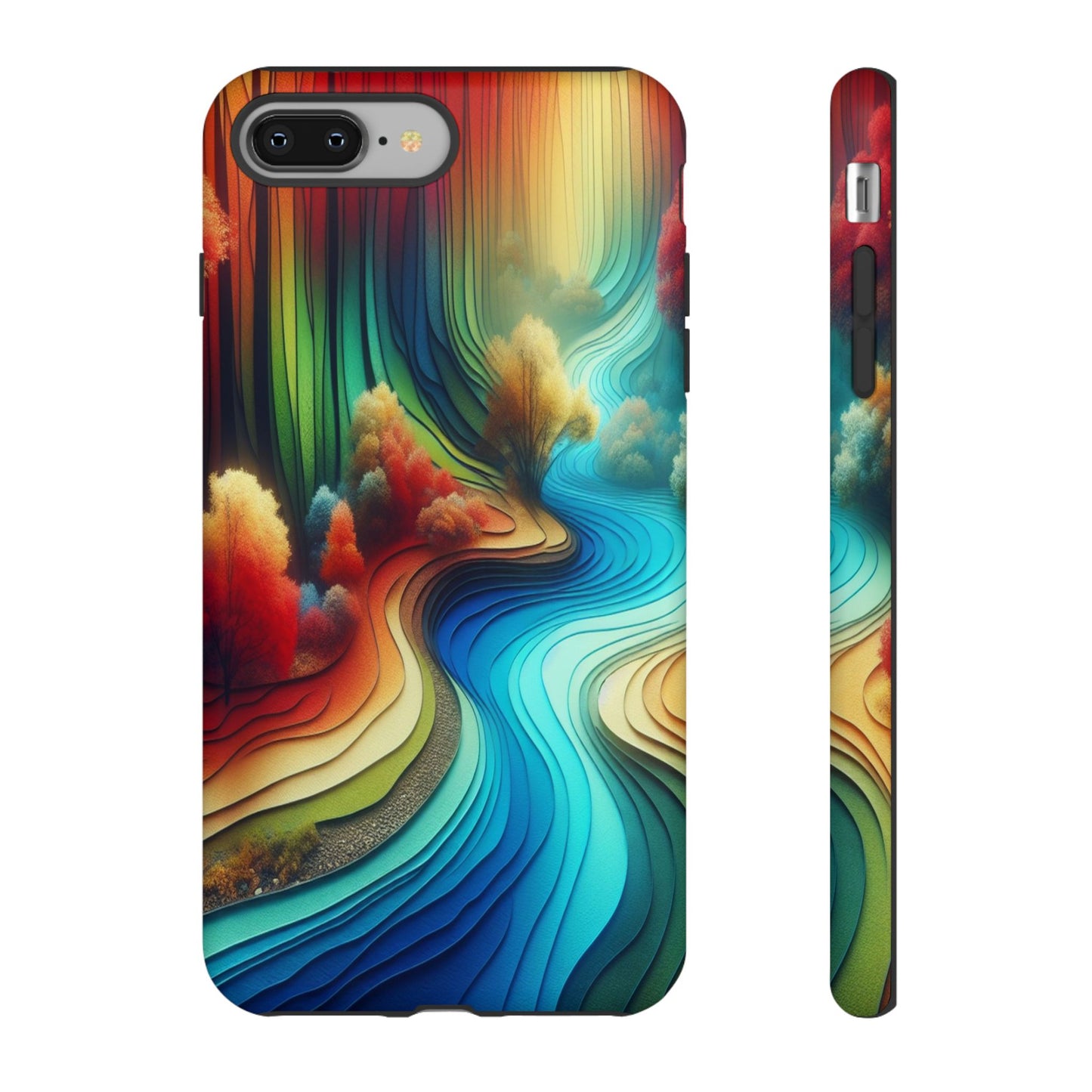 Protective River of Colors Iphone Case Compatible With Iphone 16 15 14 - Iphone Cover