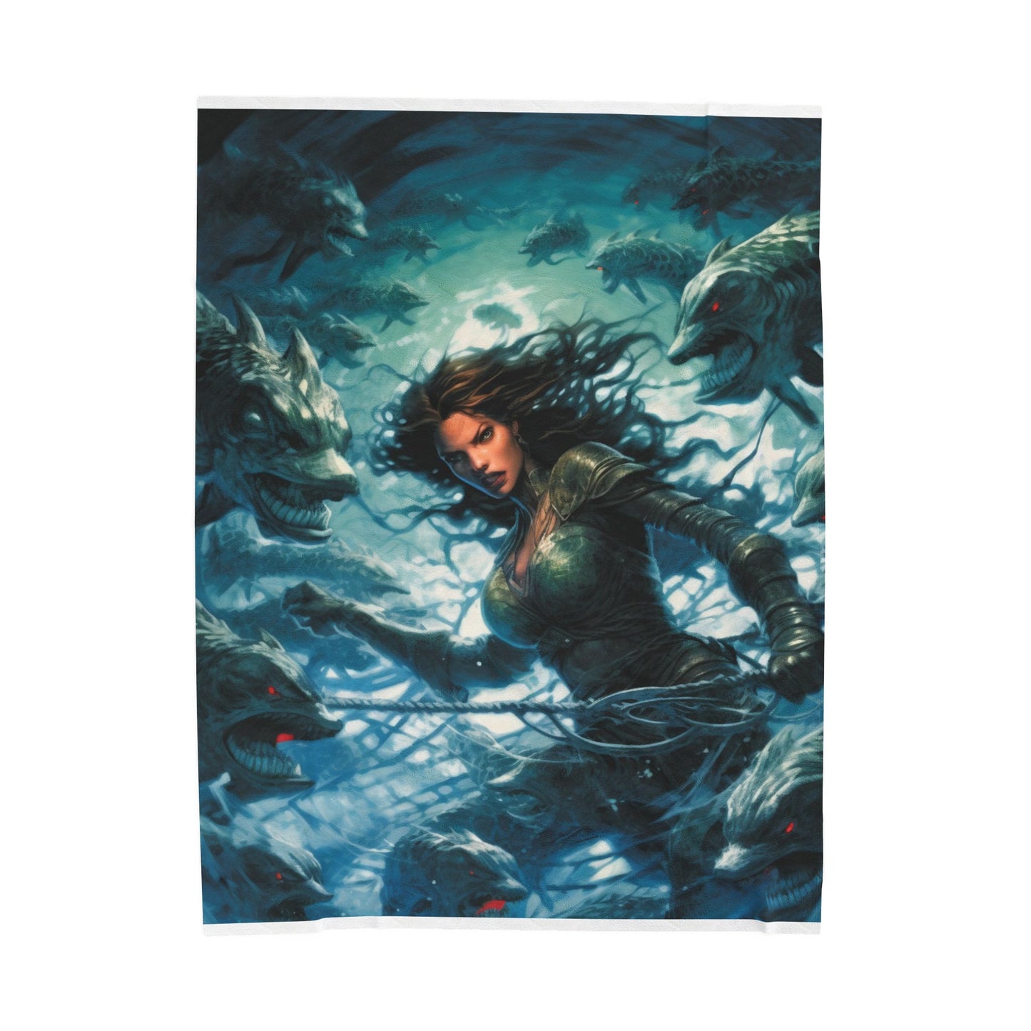 Abyssal Encounter- Plush Blanket