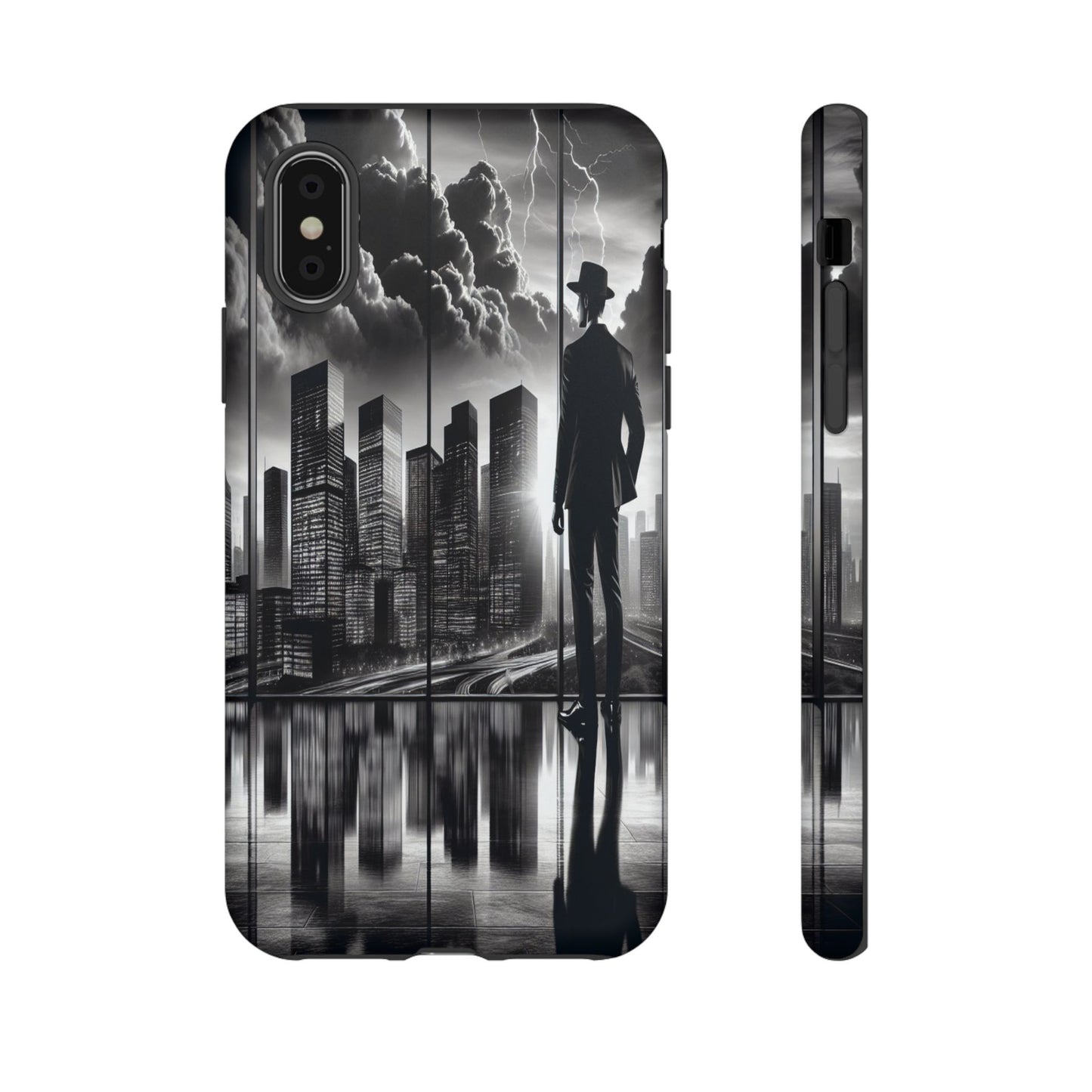 Protective Cityscape in Monochrome Moments Iphone Case Compatible With Iphone 16 15 14 - Phone Cover