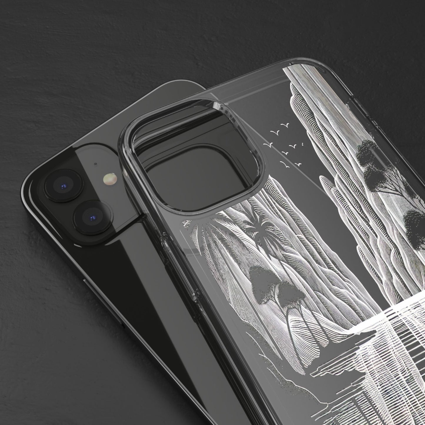Transparent Journey Through the Cliffs Iphone Case Compatible With Iphone 16 15 14 - Clear Phone Cover