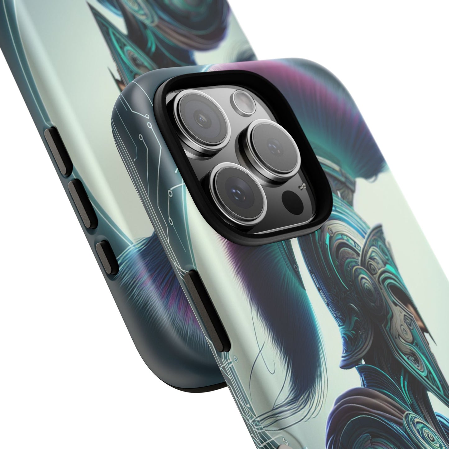 Custom ProtectiveGuardian of the Digital RealmIphone Case Compatible With Iphone 16 15 14 - Phone Cover