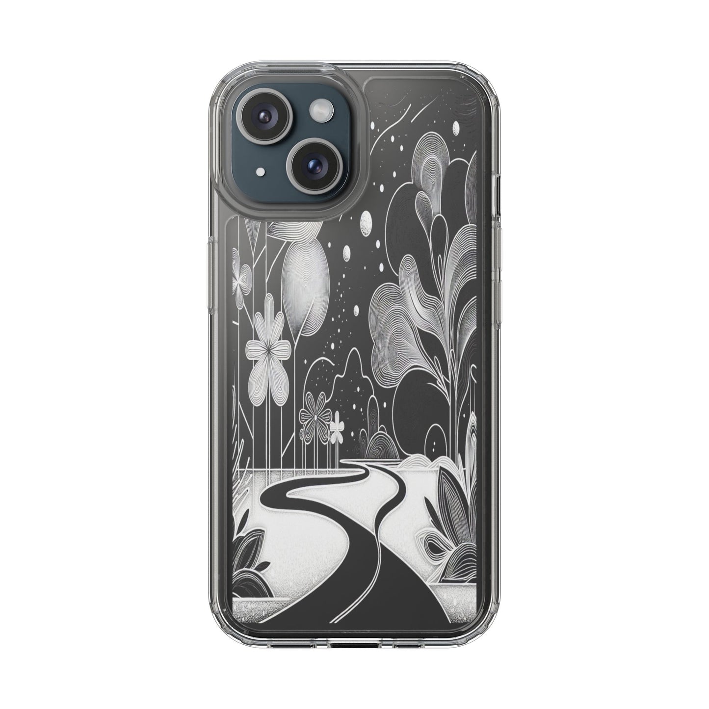 Transparent Pathway to Imagination Iphone Case Compatible With Iphone 16 15 14 - Clear Phone Cover