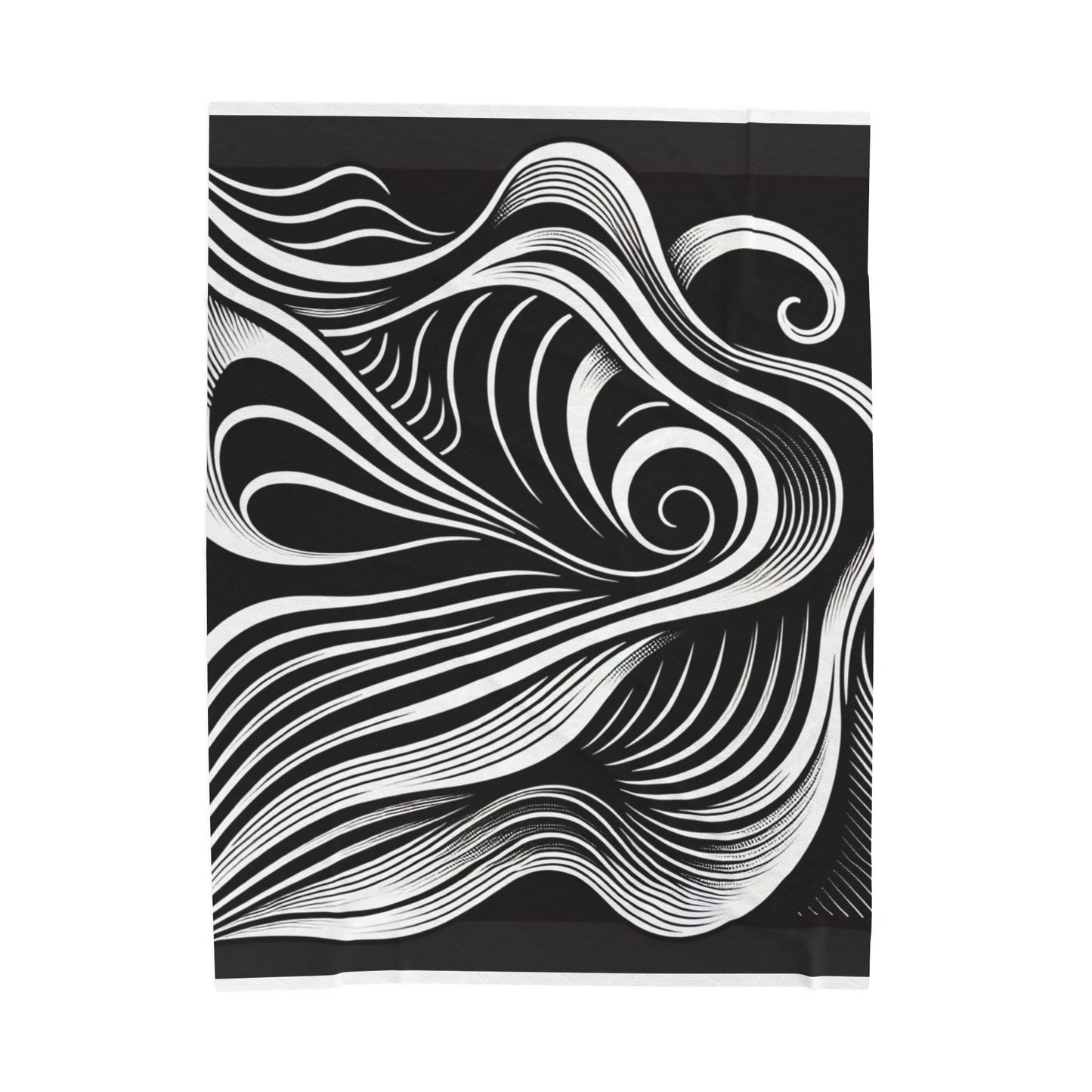 Flowing Curves Visuals - Plush Blanket