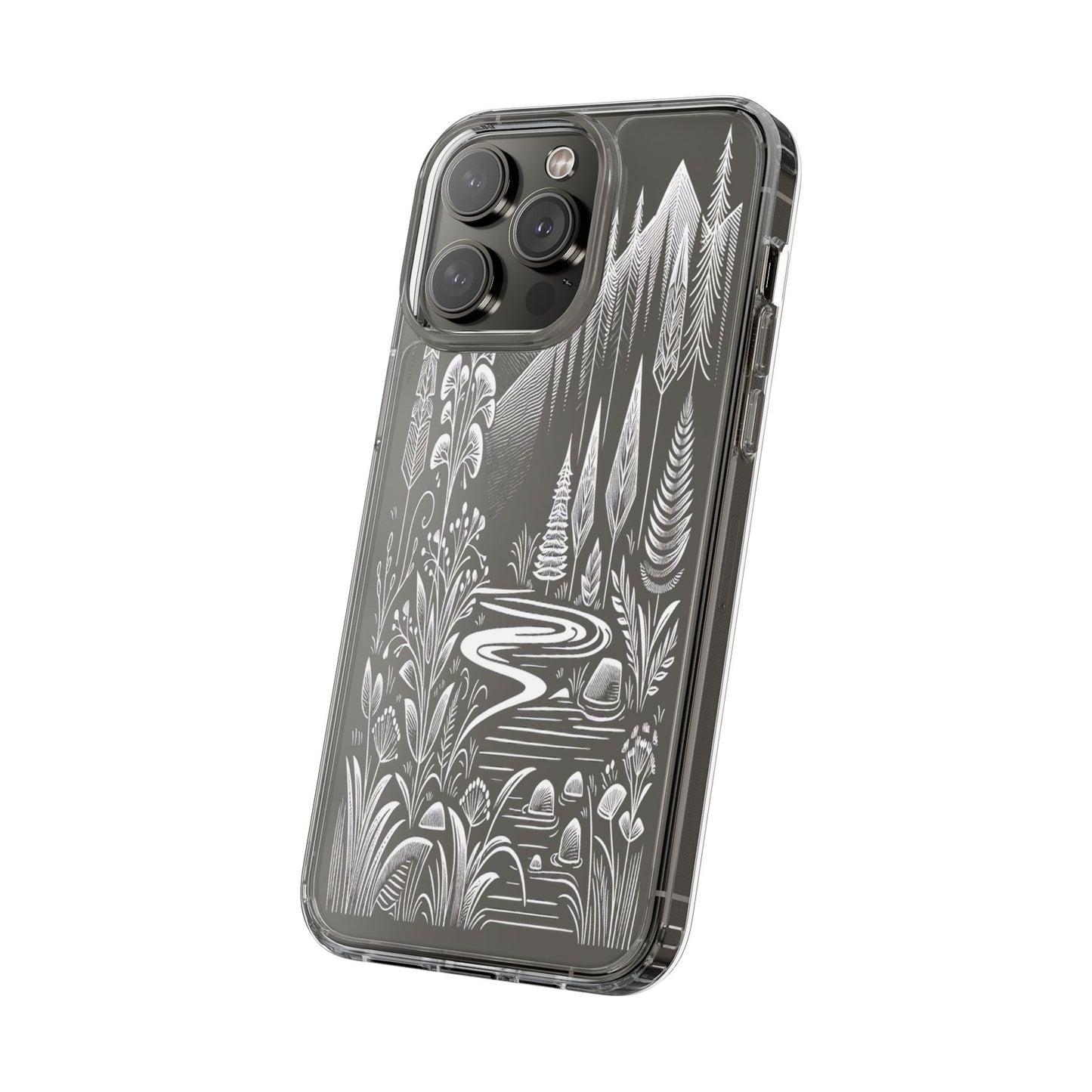 Transparent Alpine Wilderness Pathways Iphone Case Compatible With Iphone 16 15 14 - Clear Phone Cover