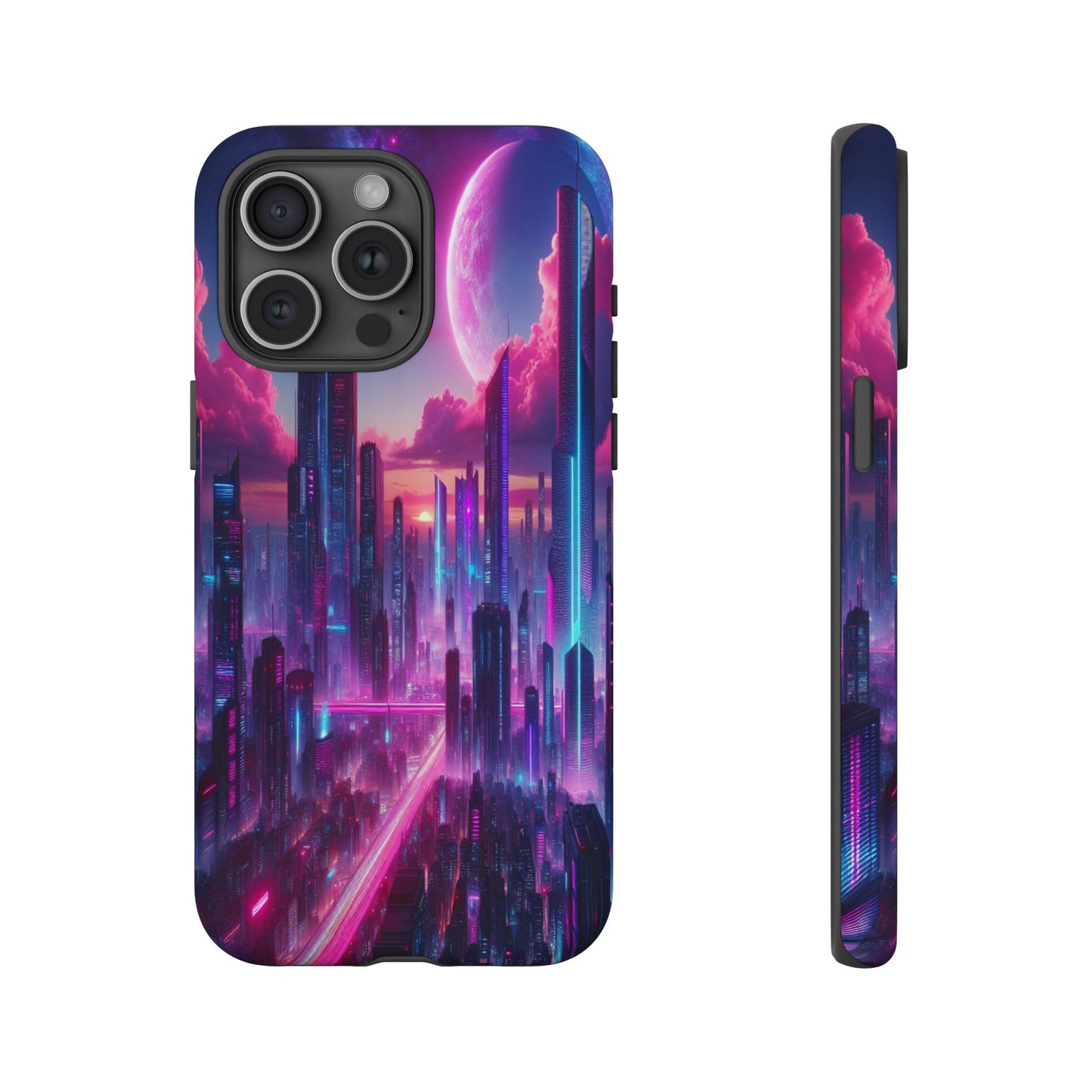 Futuristic Skyline Fantasy - Phone Case