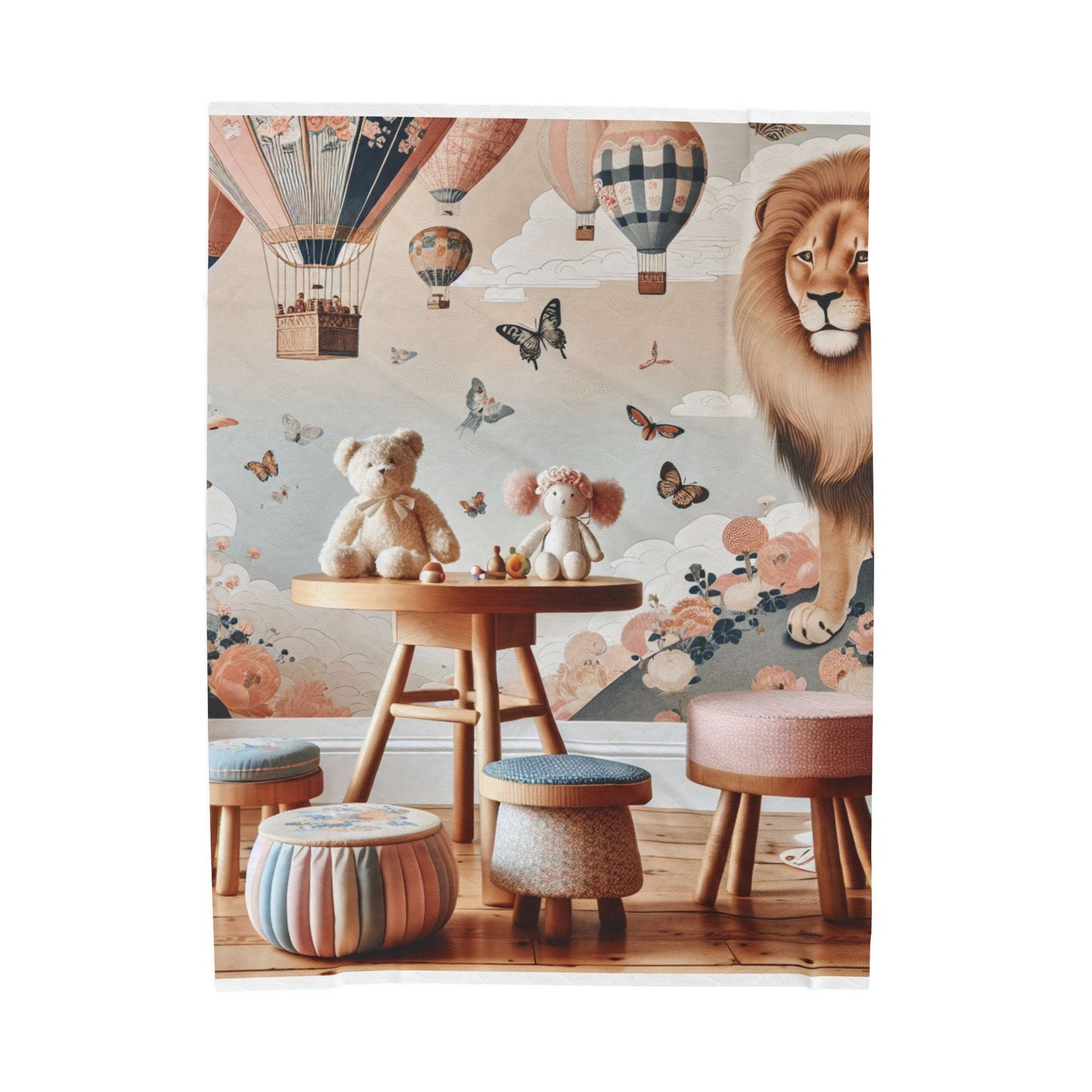 Playful Safari Adventure - Plush Blanket