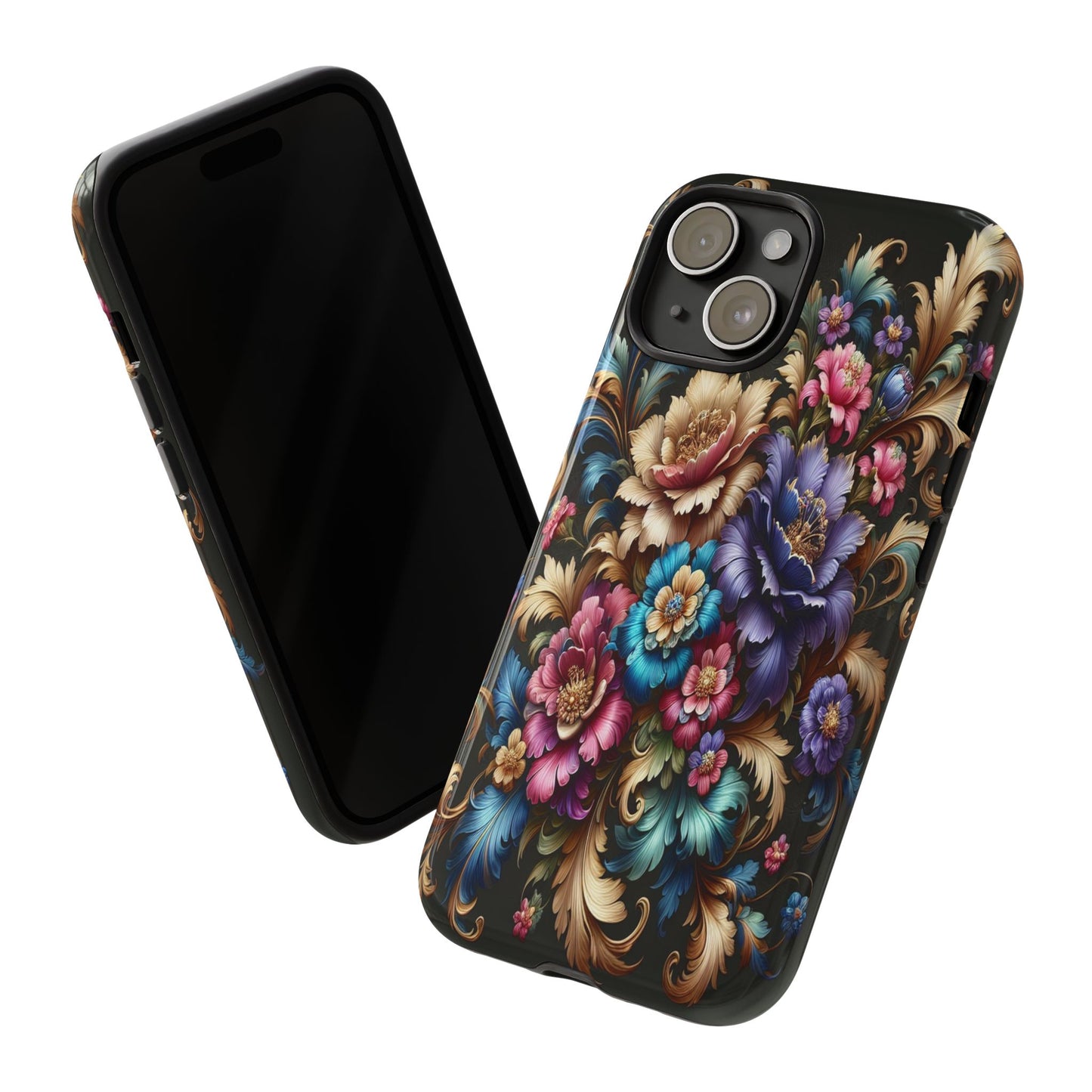 Custom ProtectiveFloral RadianceIphone Case Compatible With Iphone 16 15 14 - Phone Cover