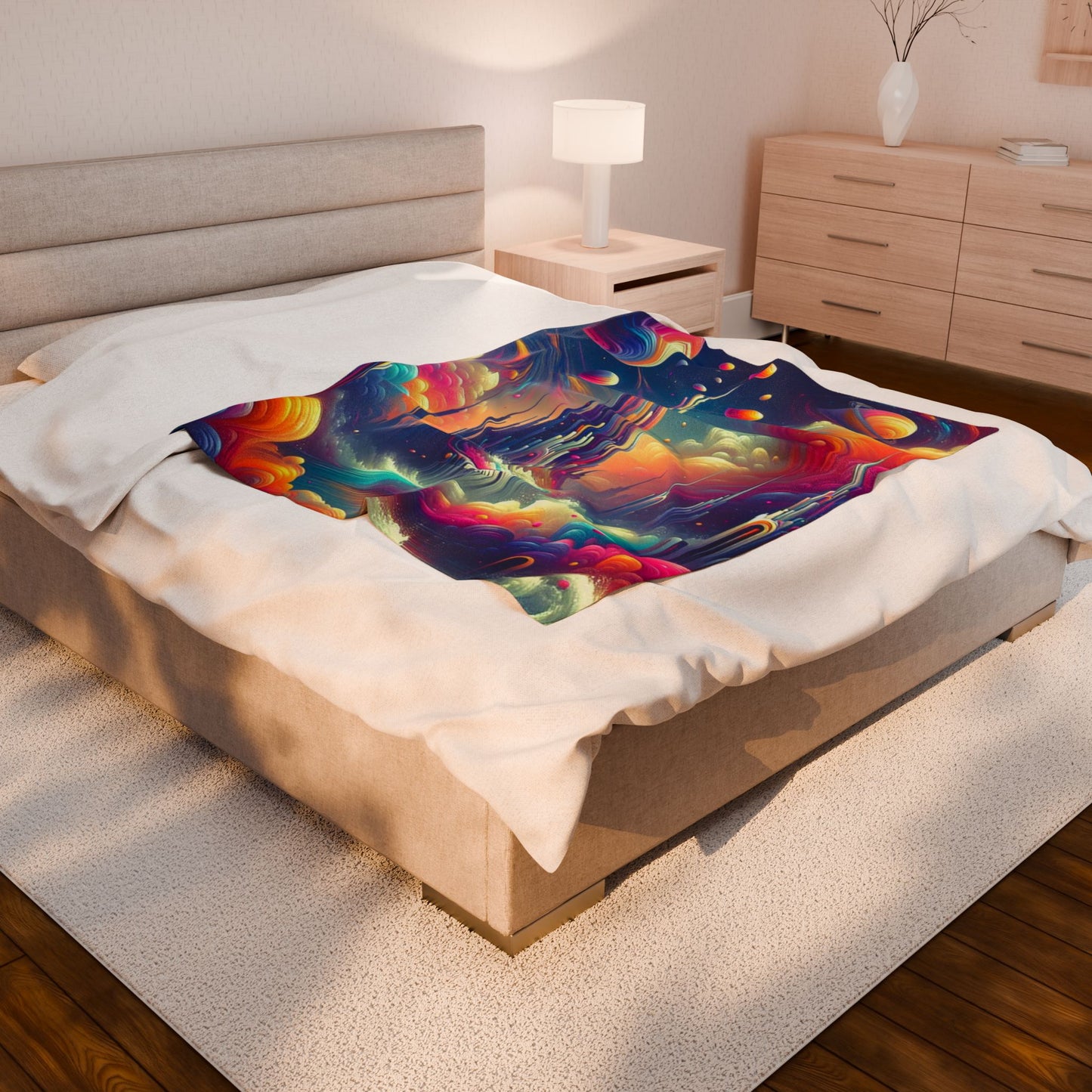 World Beyond the Clouds - Plush Blanket
