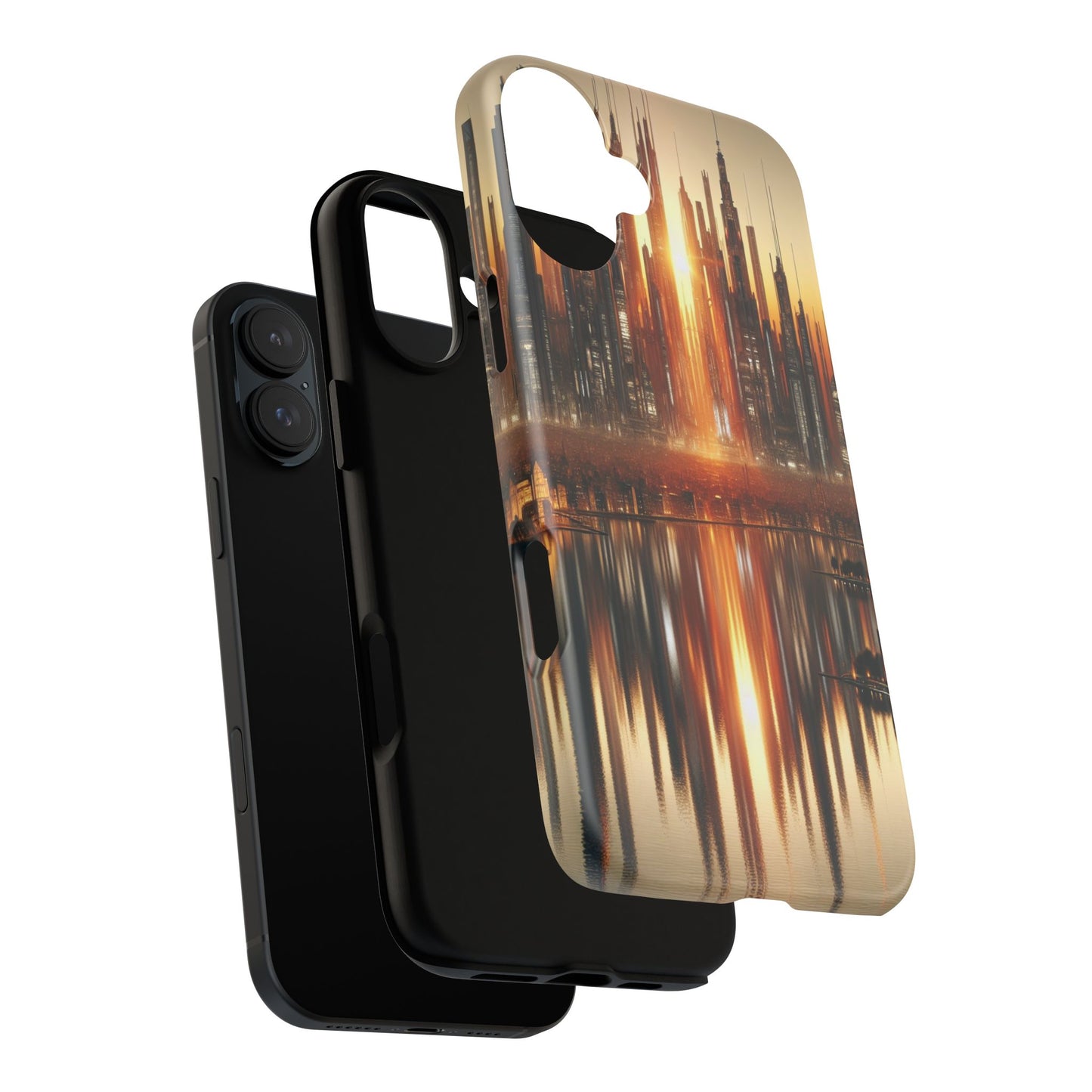 Protective Radiant Cityscape at Dusk  Iphone Case Compatible With Iphone 16 15 14 - Phone Cover