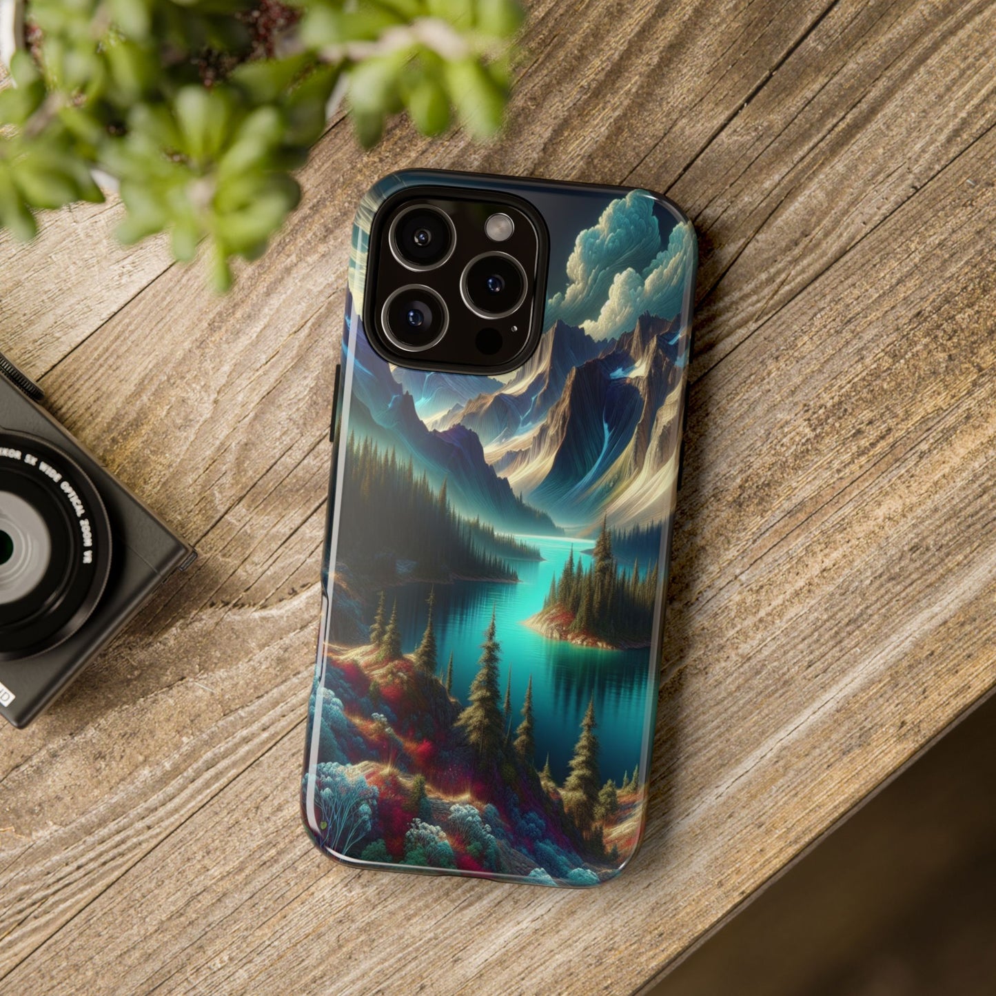 Custom ProtectiveMajestic Peaks and Tranquil WatersIphone Case Compatible With Iphone 16 15 14 - Phone Cover