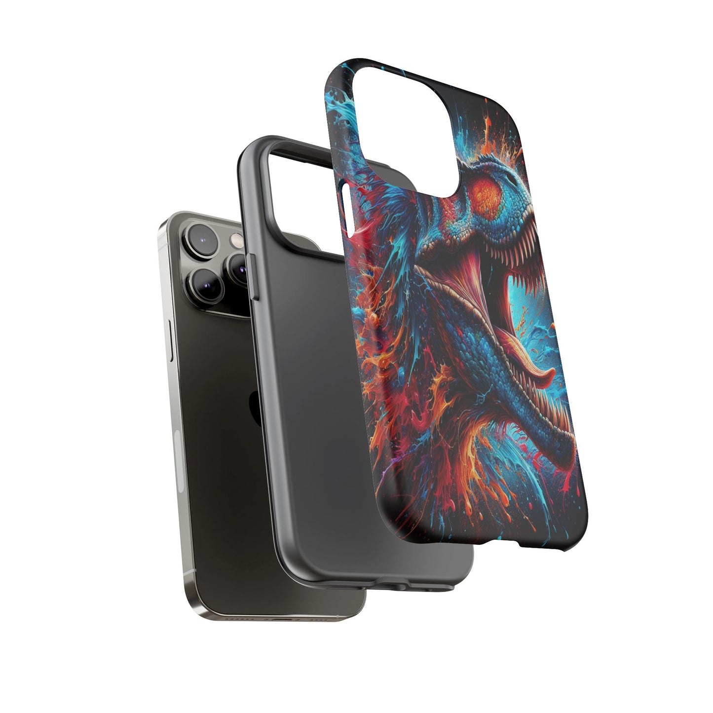 Colorburst Dinosaur Roar - Phone Case