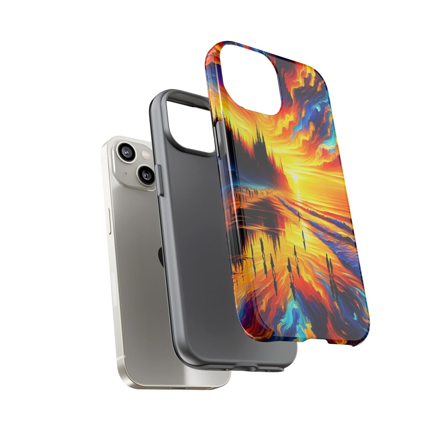 Radiant Horizon at the Seashore - Phone Case
