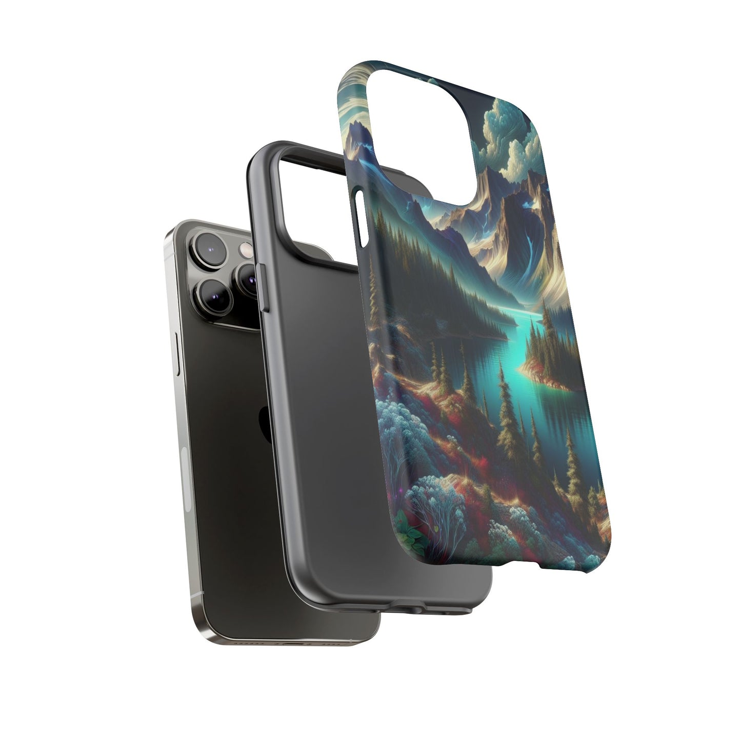 Custom ProtectiveMajestic Peaks and Tranquil WatersIphone Case Compatible With Iphone 16 15 14 - Phone Cover