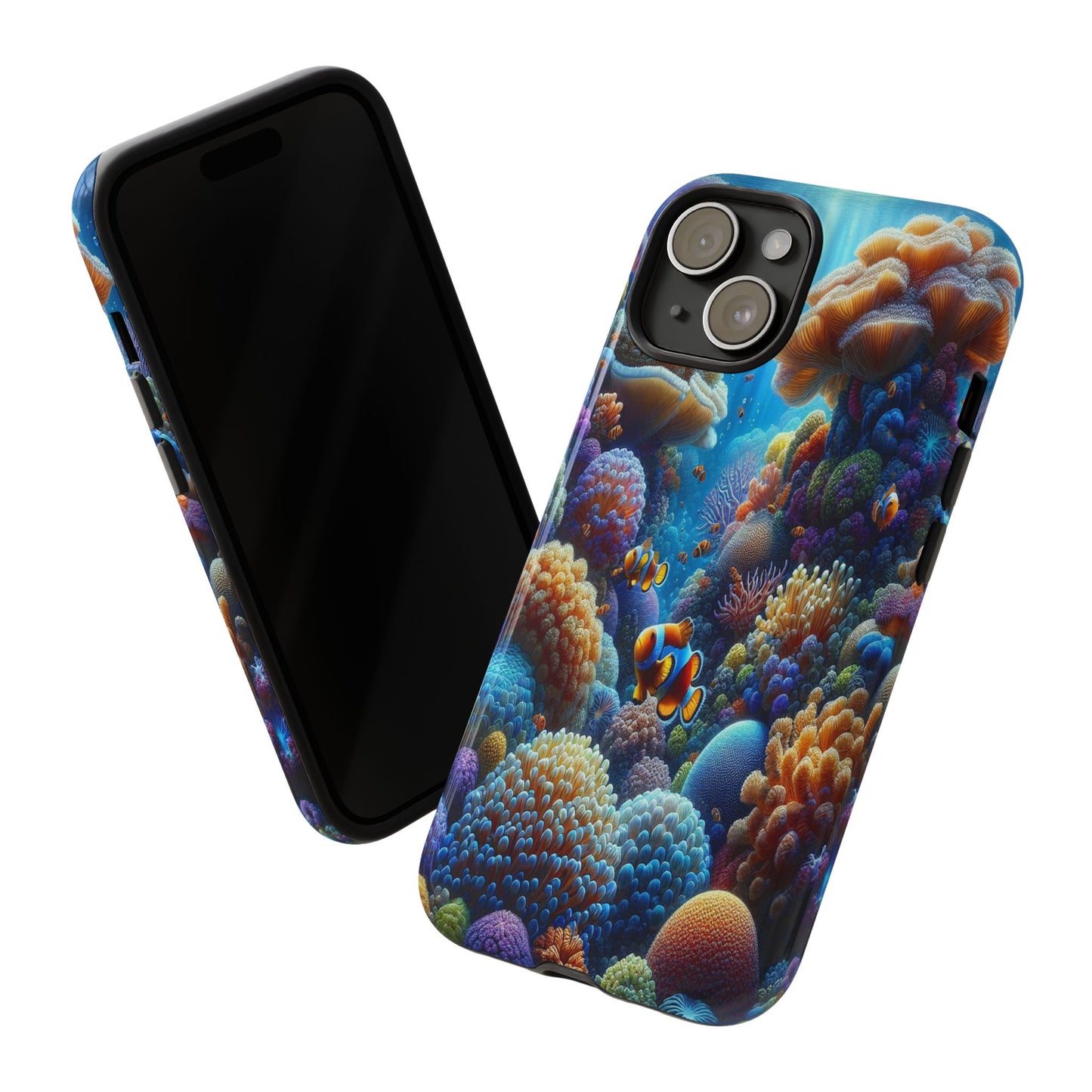 Custom ProtectiveUnderwater Paradise Alive with ColorIphone Case Compatible With Iphone 16 15 14 - Phone Cover