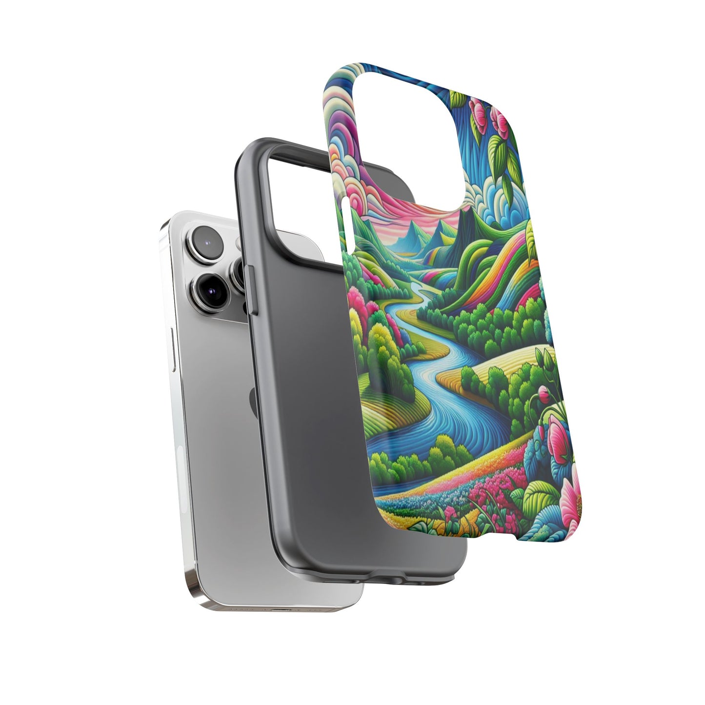 Colorful Landscape Fantasy - Phone Case
