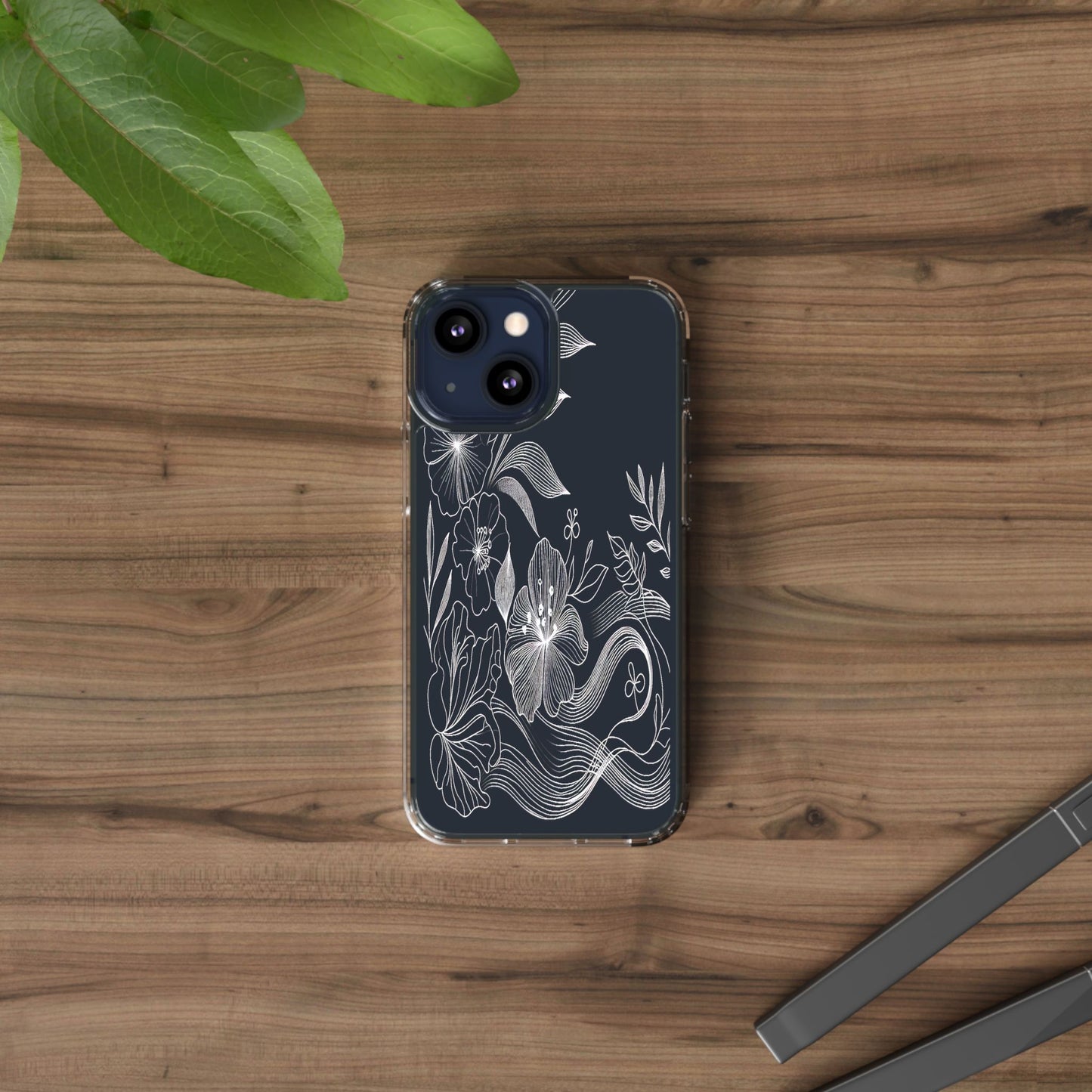 Transparent Petals in Motion Iphone Case Compatible With Iphone 16 15 14 - Clear Phone Cover