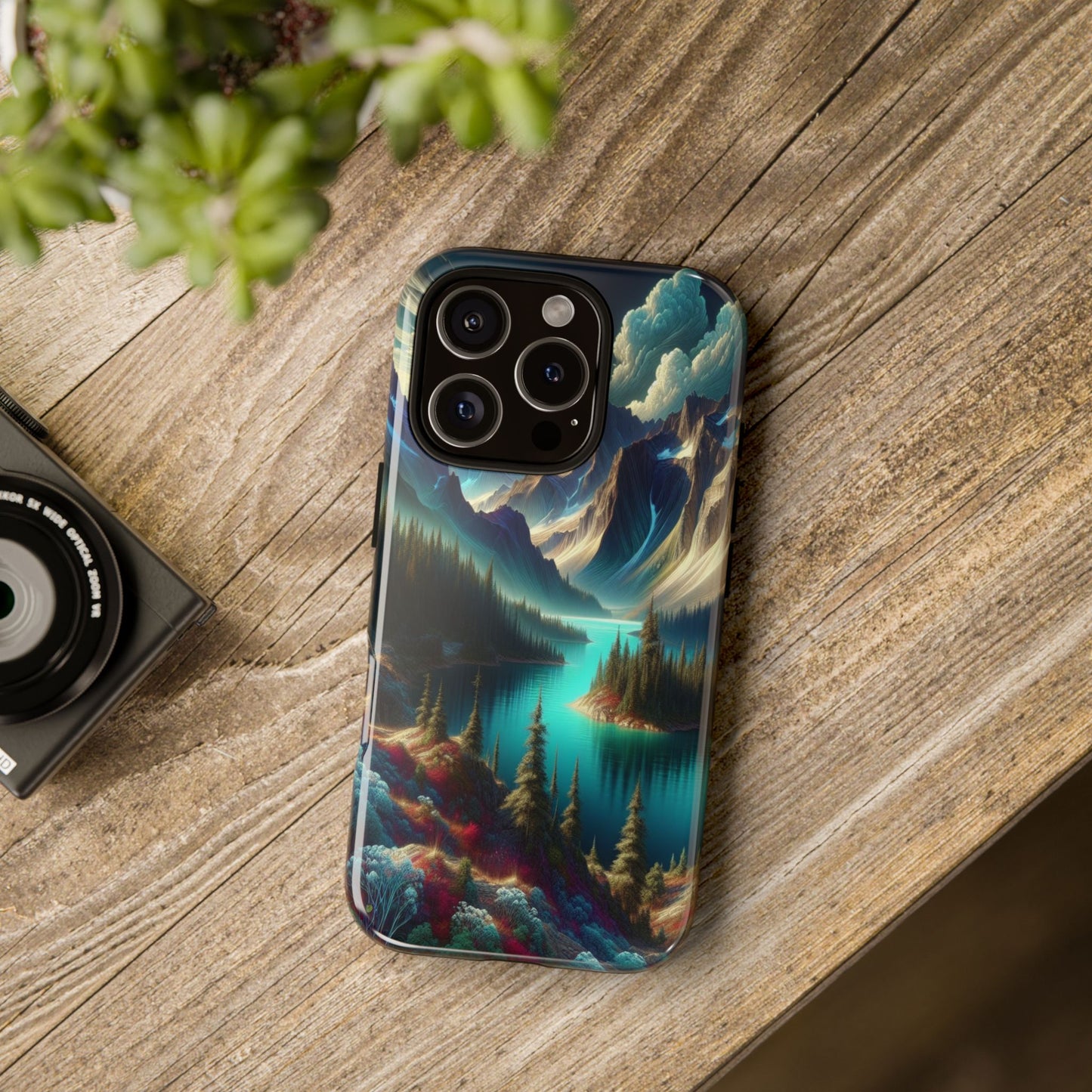 Custom ProtectiveMajestic Peaks and Tranquil WatersIphone Case Compatible With Iphone 16 15 14 - Phone Cover