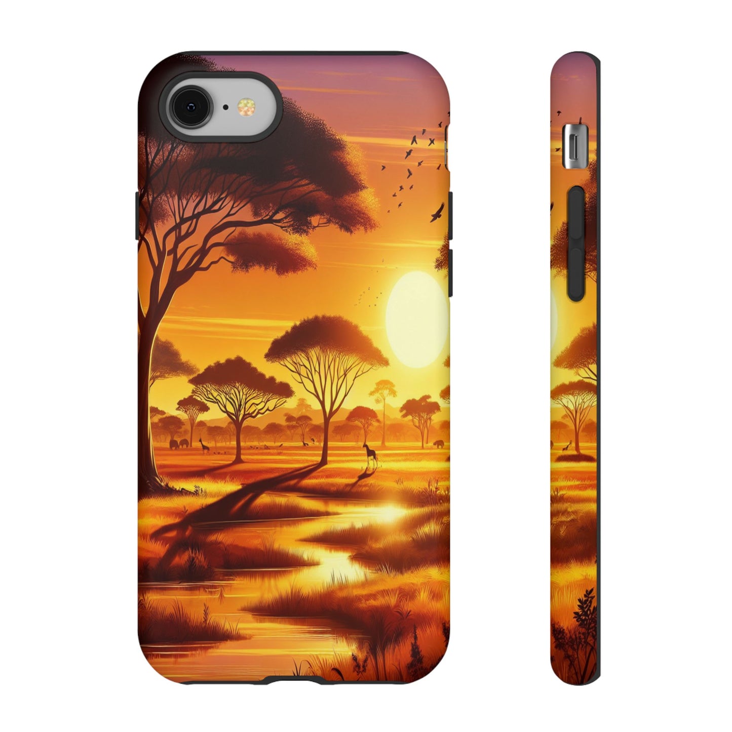 Protective Golden Savannah Giants Iphone Case Compatible With Iphone 16 15 14 - Phone Cover