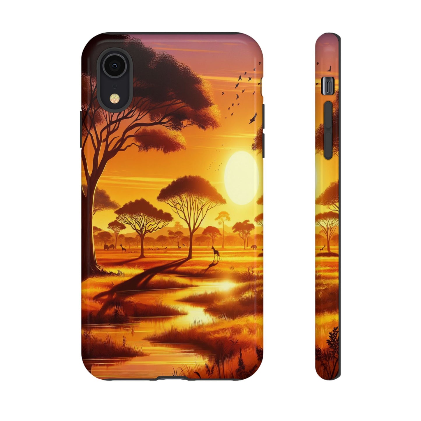 Protective Golden Savannah Giants Iphone Case Compatible With Iphone 16 15 14 - Phone Cover