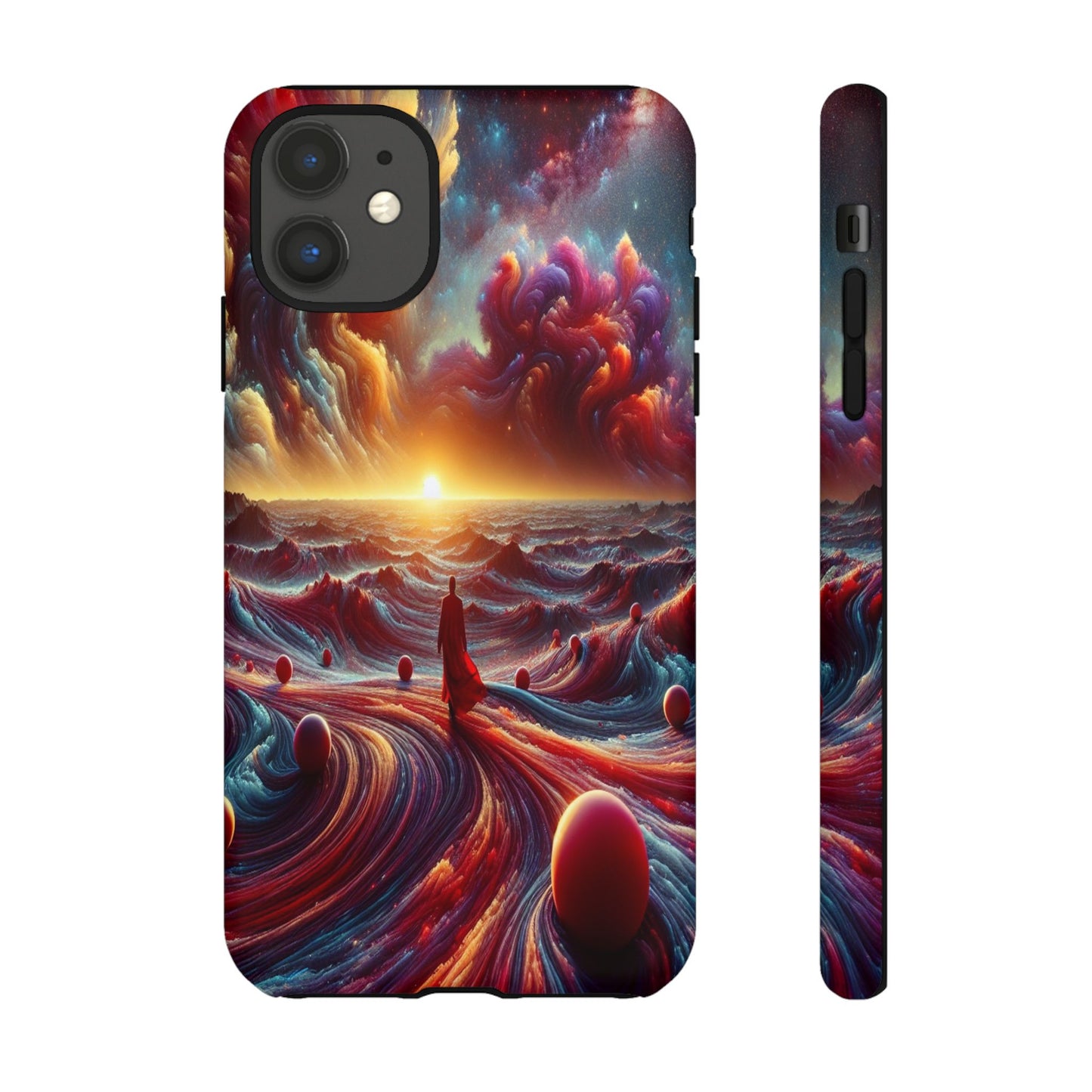 Journey Through Celestial Waves - Phone Case